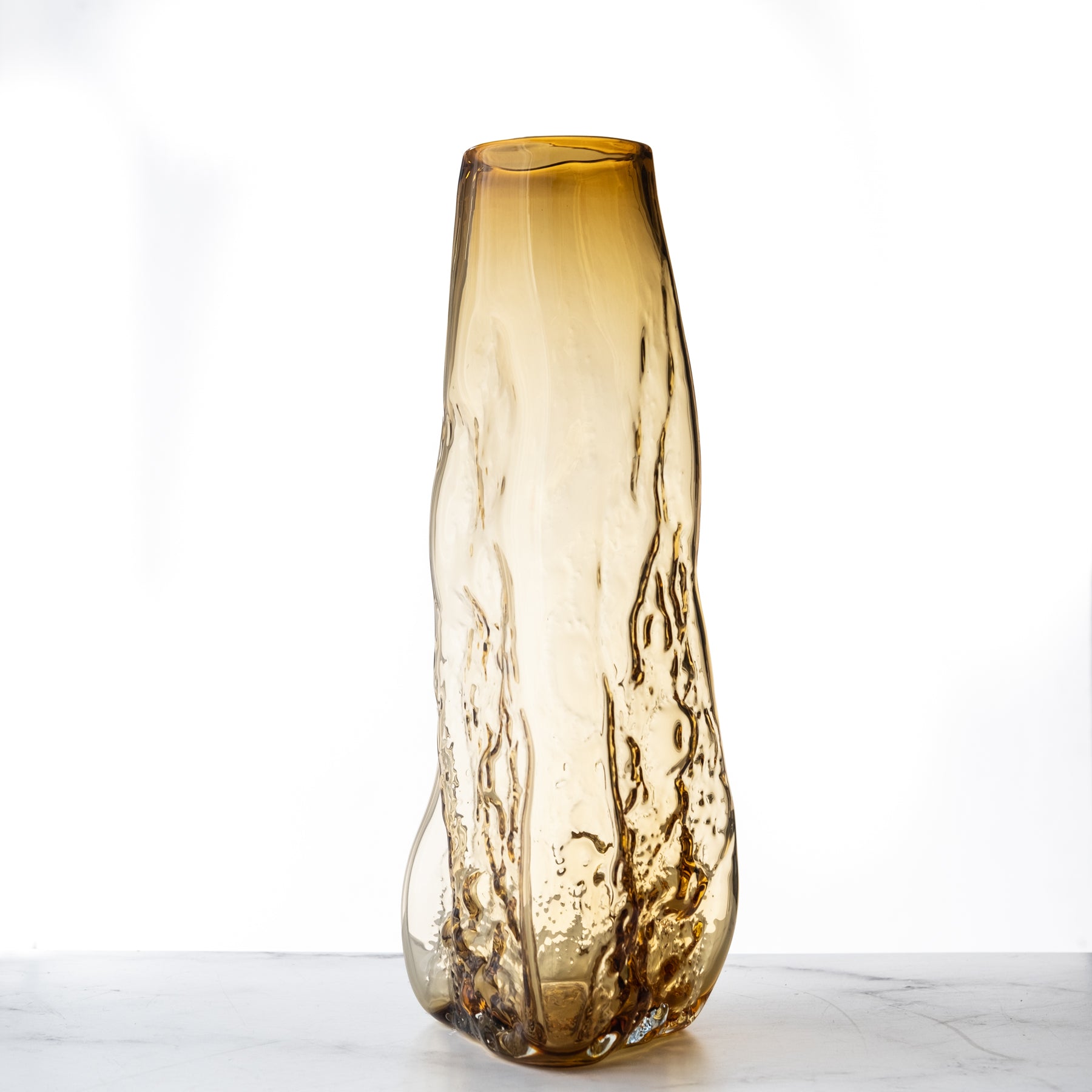 Hay colored textured tall piece