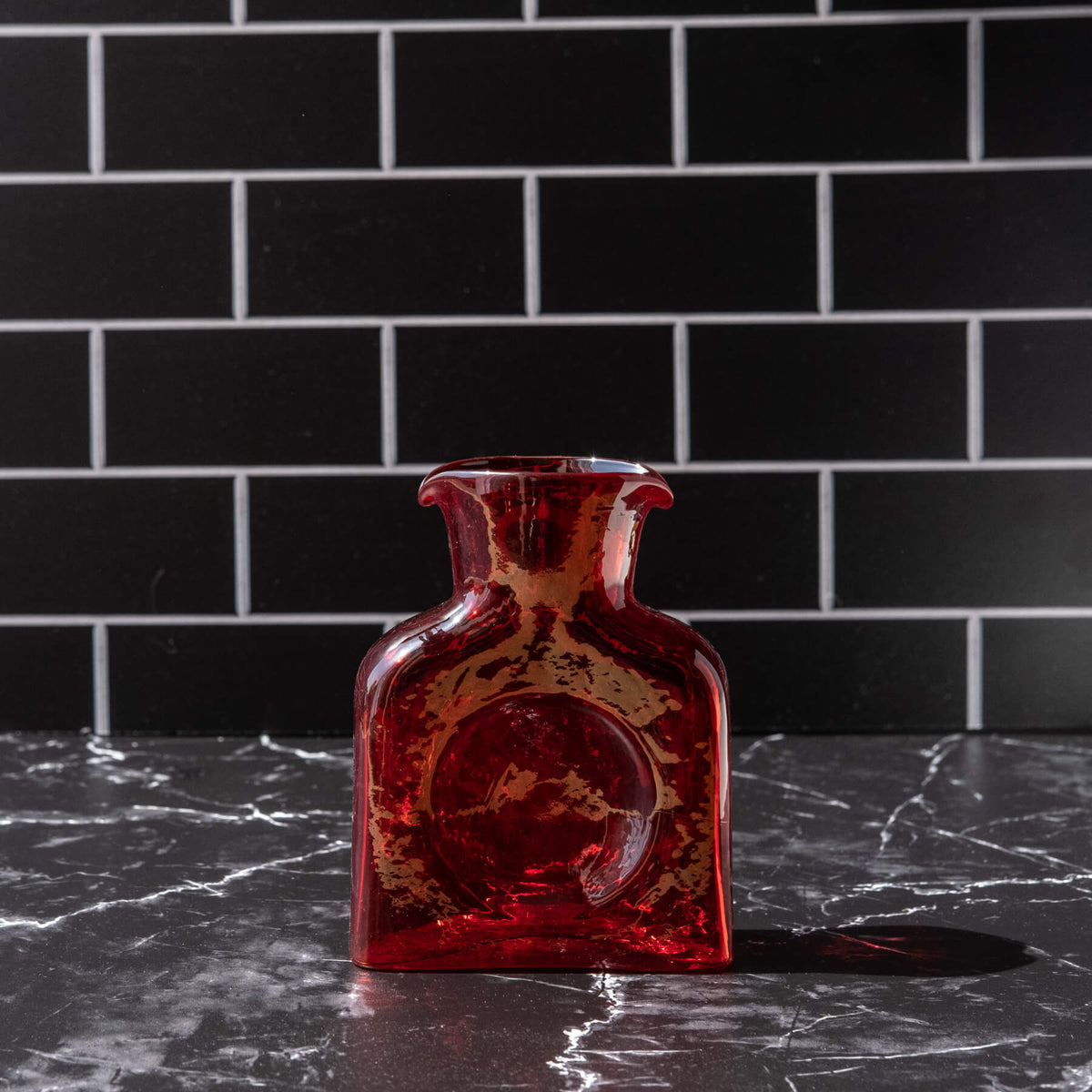384M Mini Water Bottle - Ruby – Blenko Glass Company