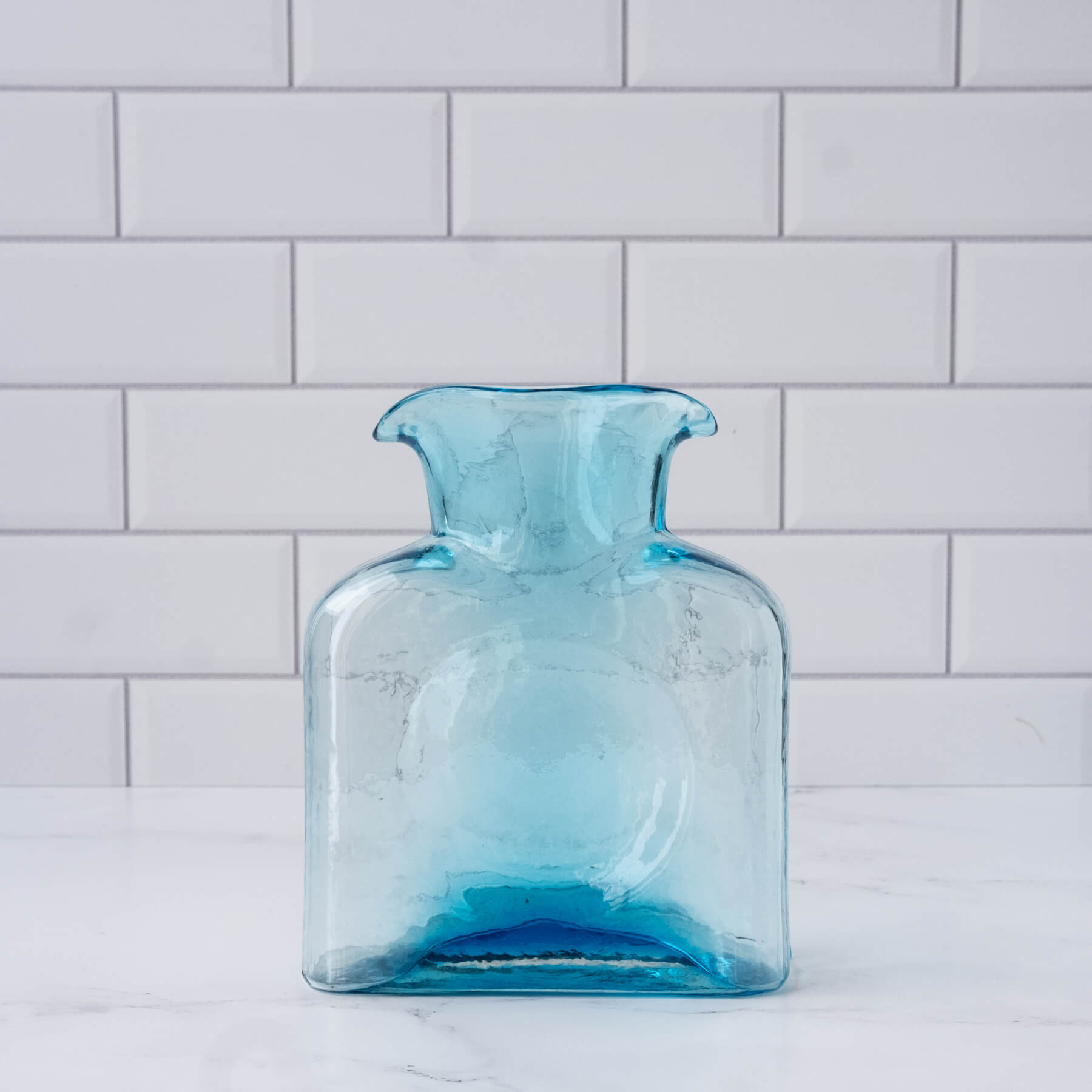 ice blue water bottle