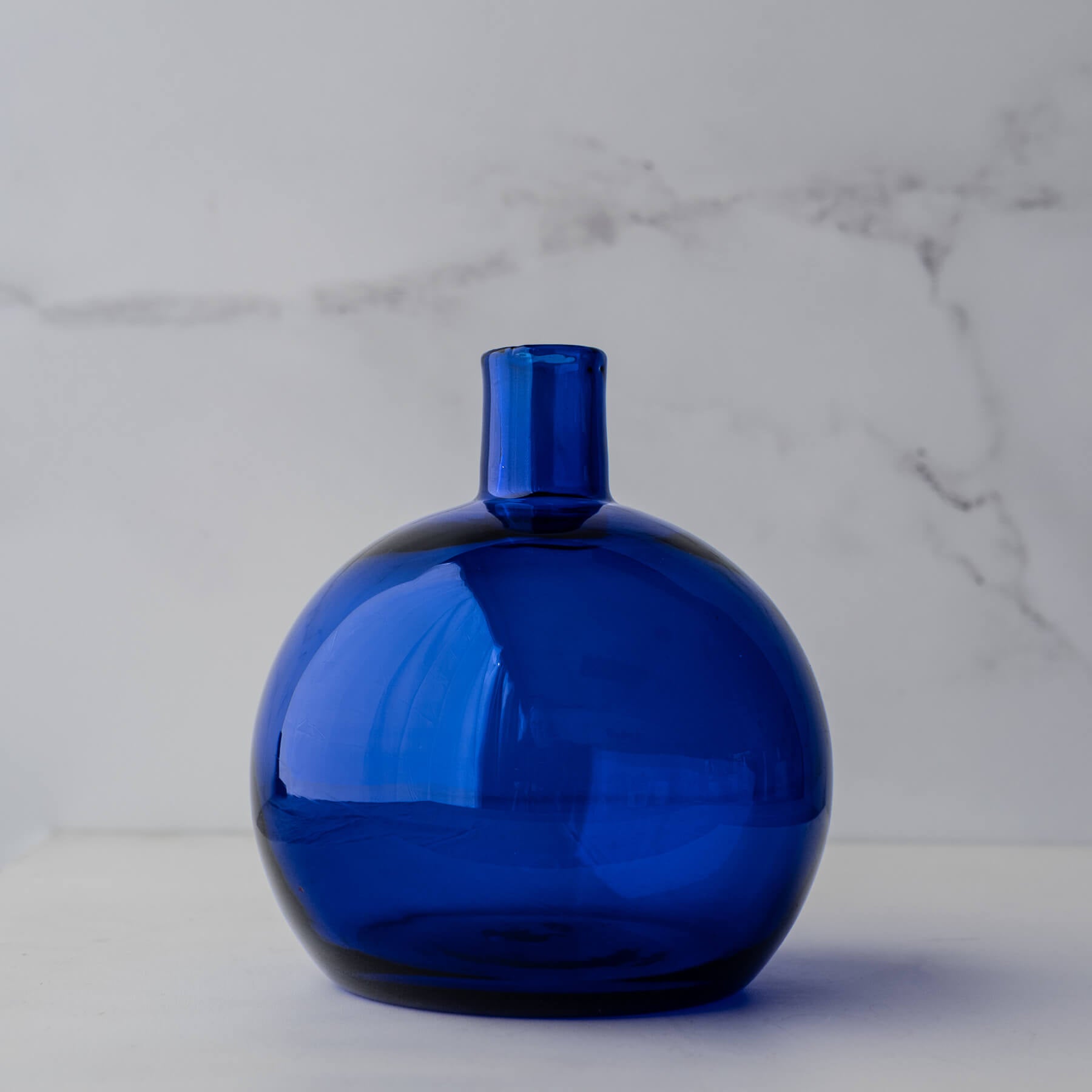 Cobalt Ball Bud Vase