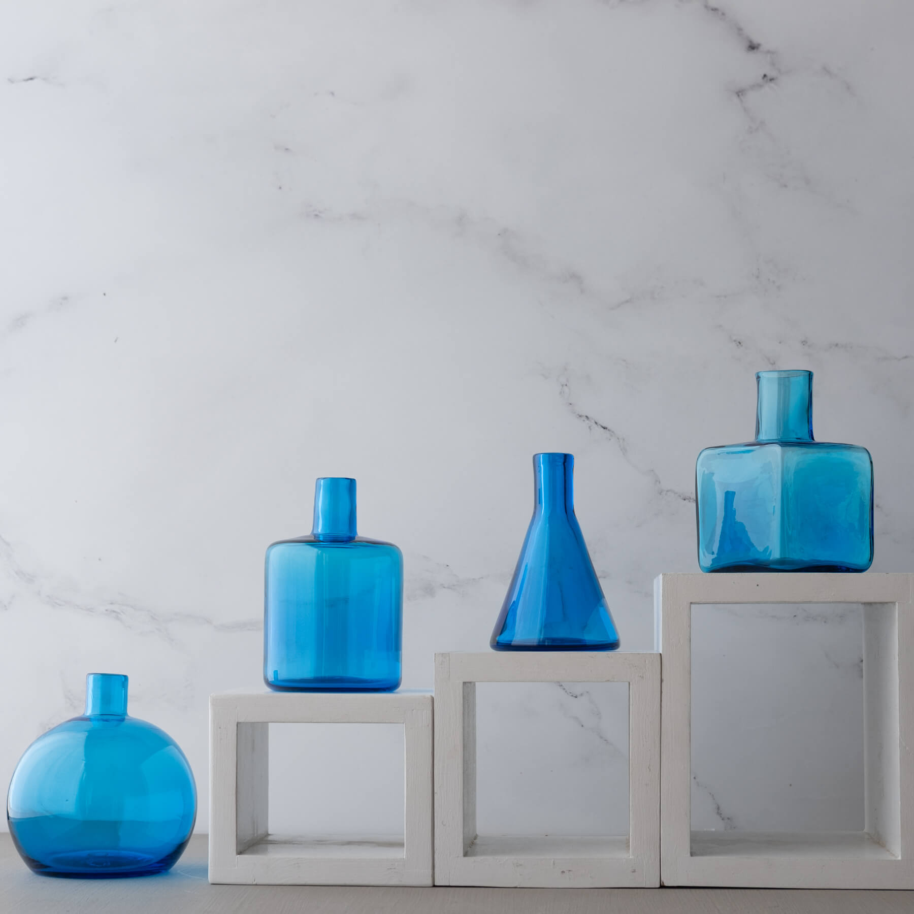 Turquoise Bud Vase Grouping