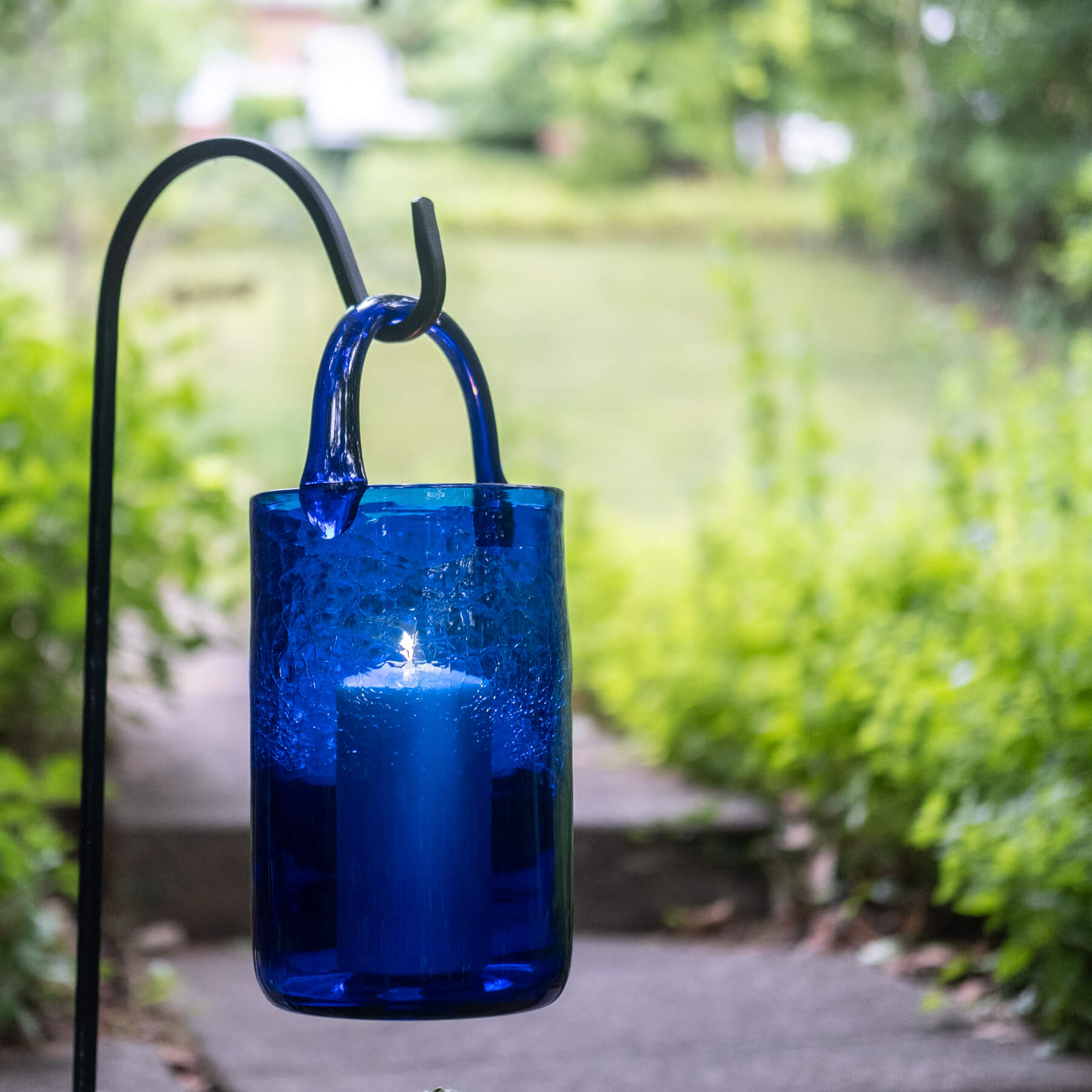 Cobalt Table Lantern