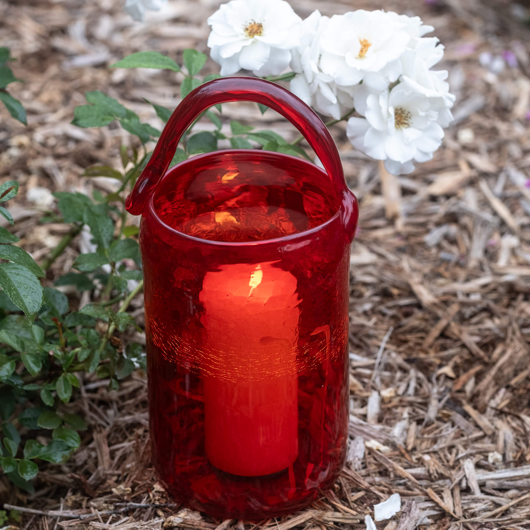 Ruby Table Lantern