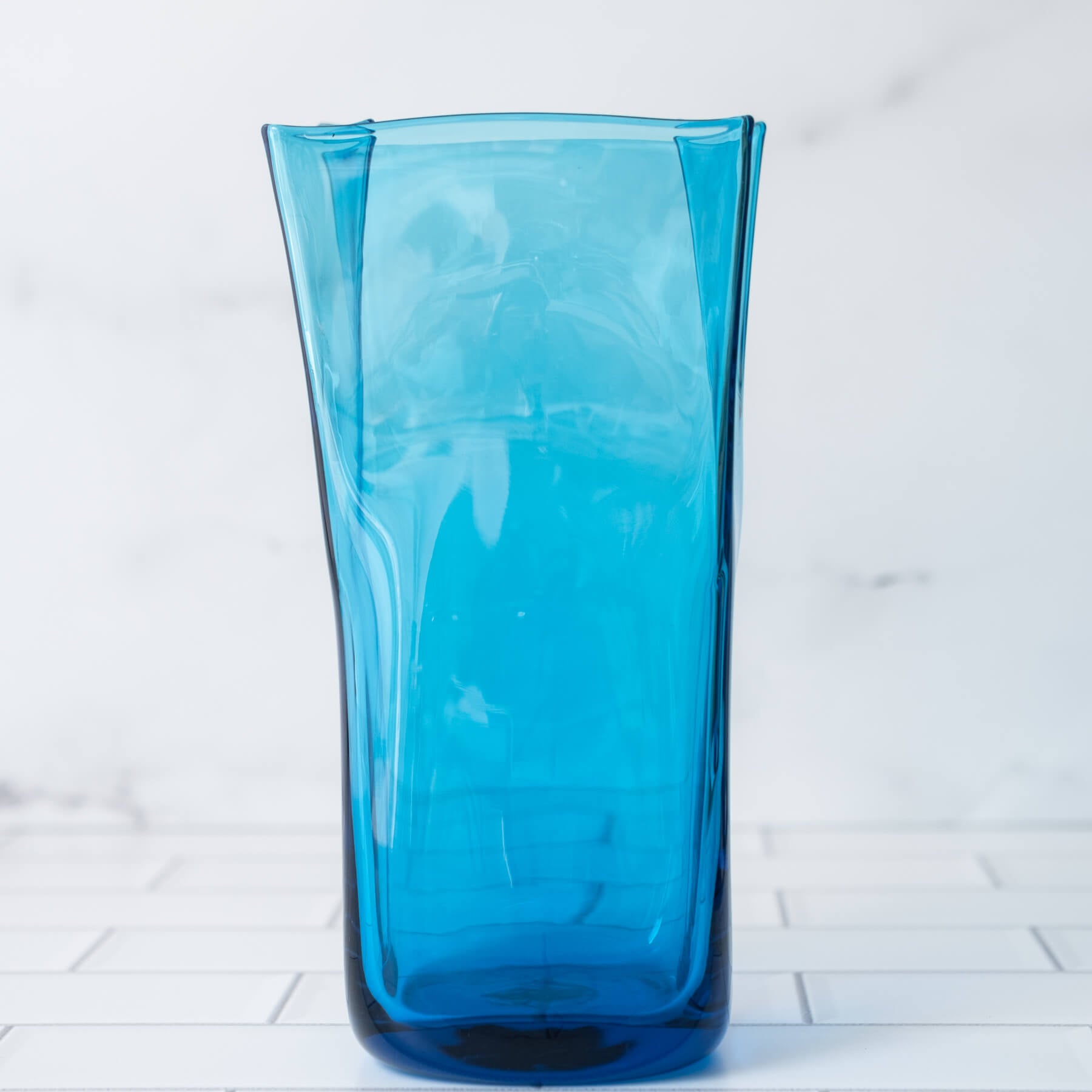 8813M Medium Paper Bag Vase - Turquoise