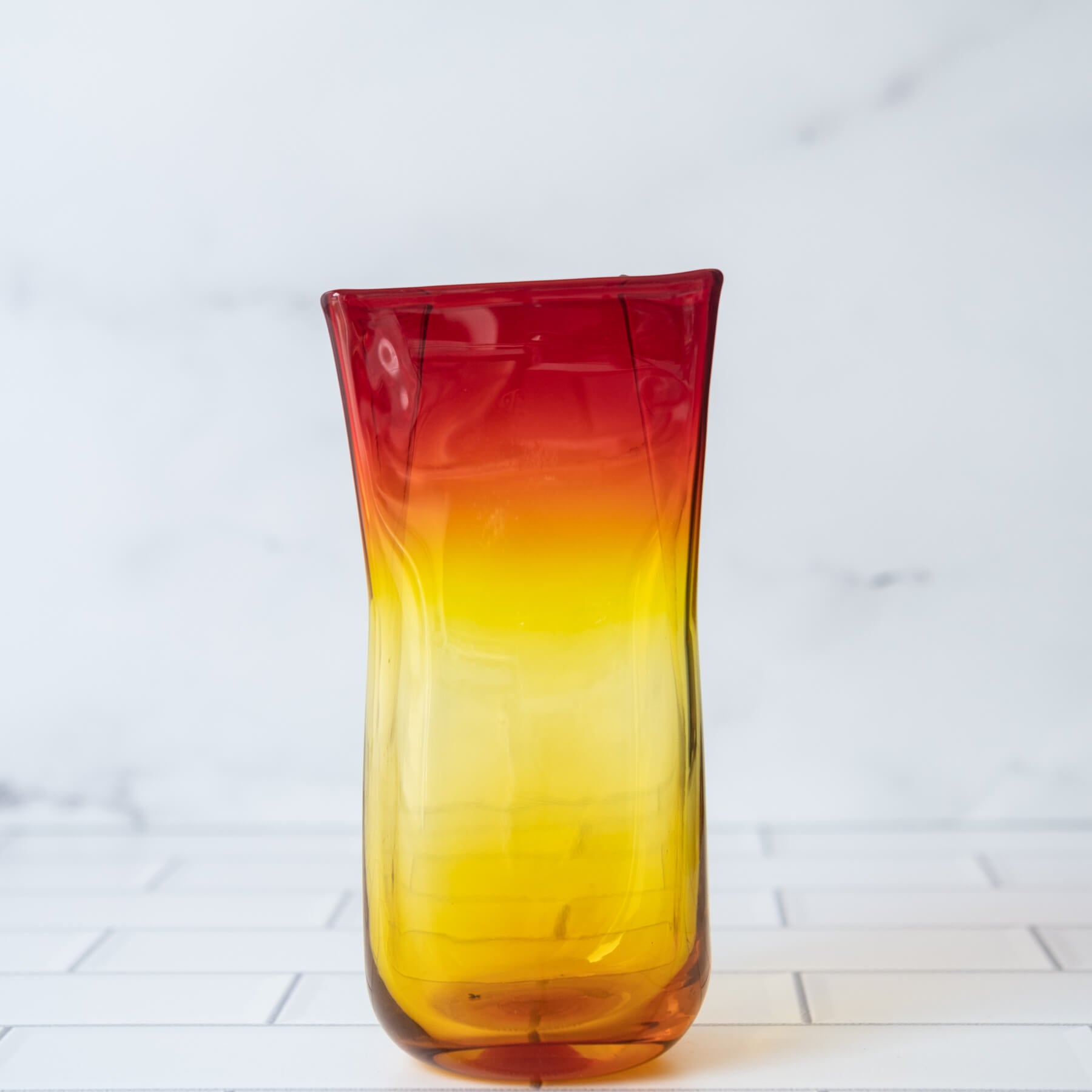 Tangerine Small Paper Bag Vase