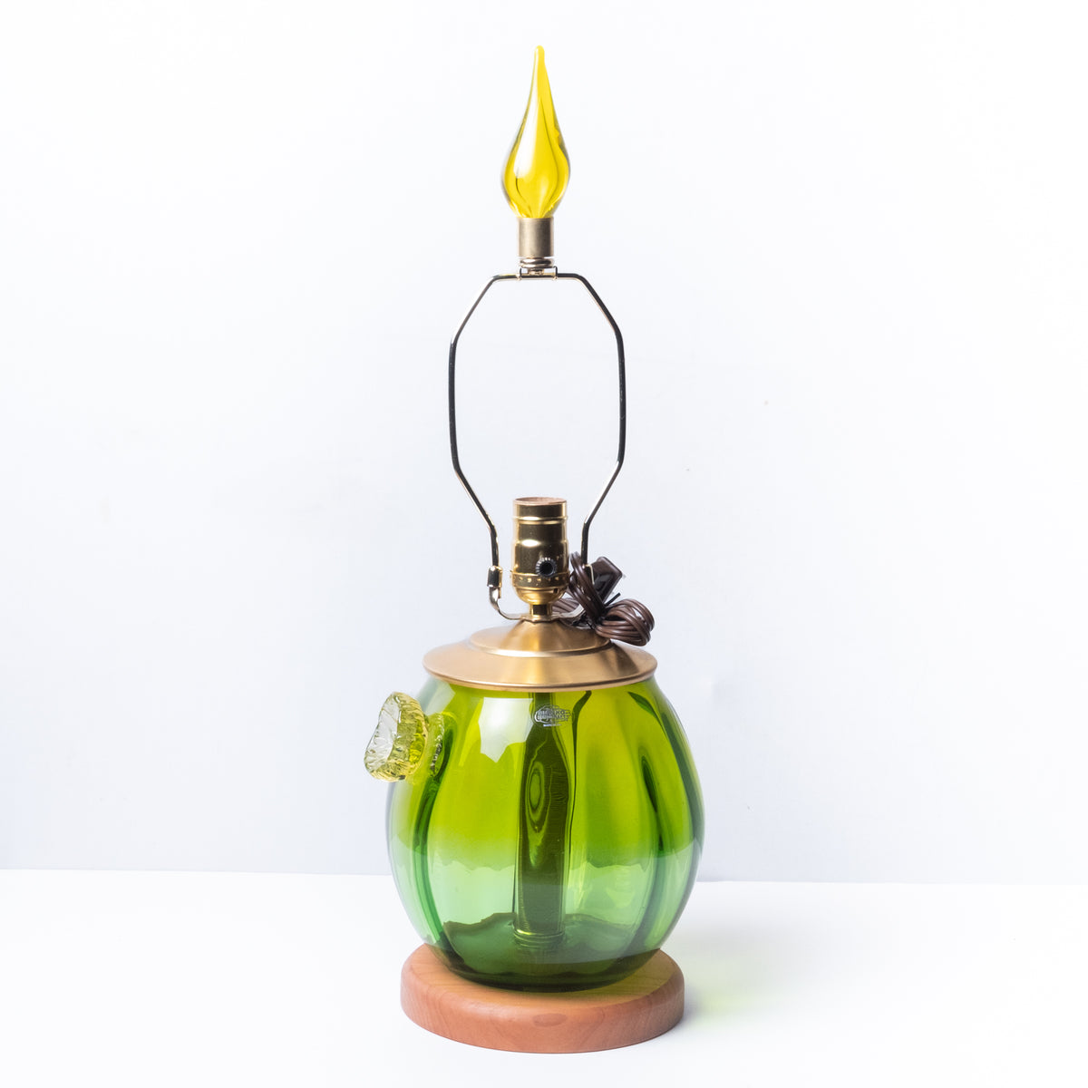 2622 Senorita Cactus Lamp - Citrine/Clover Fade - Brass Hardware