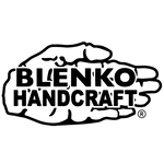 Black and white Blenko hand logo