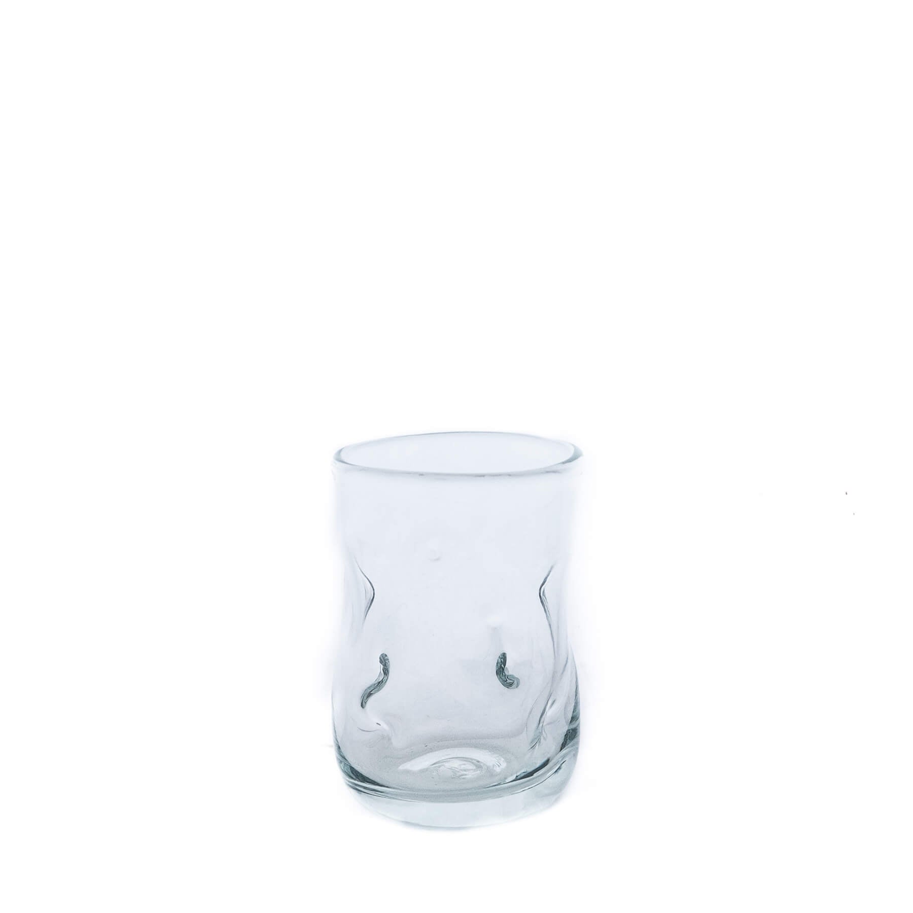 Product photo for Blenko 418S Small Dimple Glass - Crystal