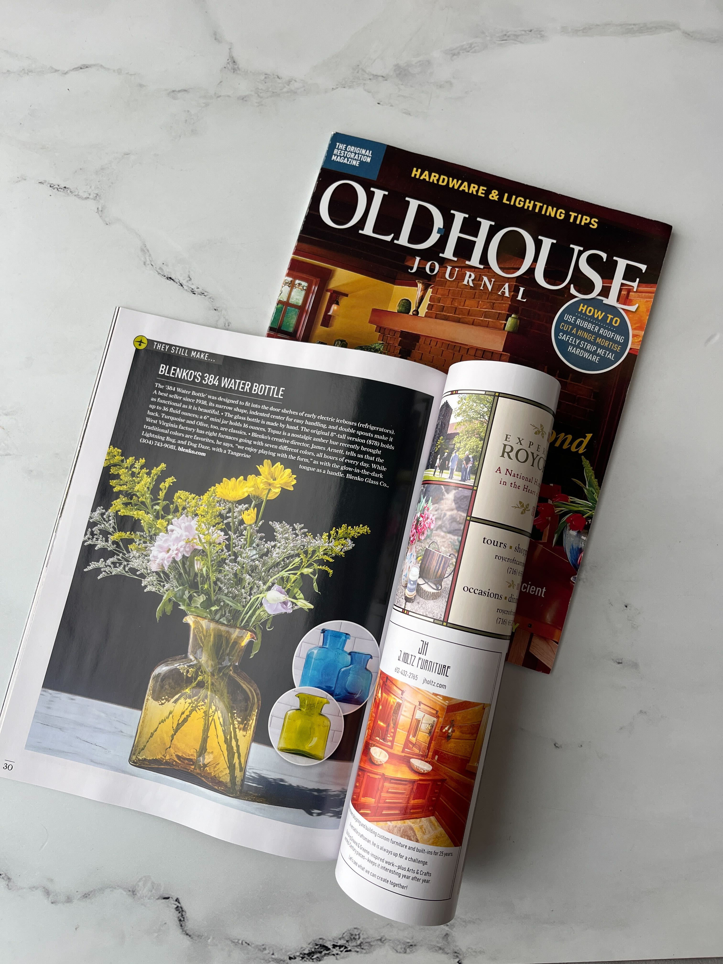 Blenko featured in Old House Journal