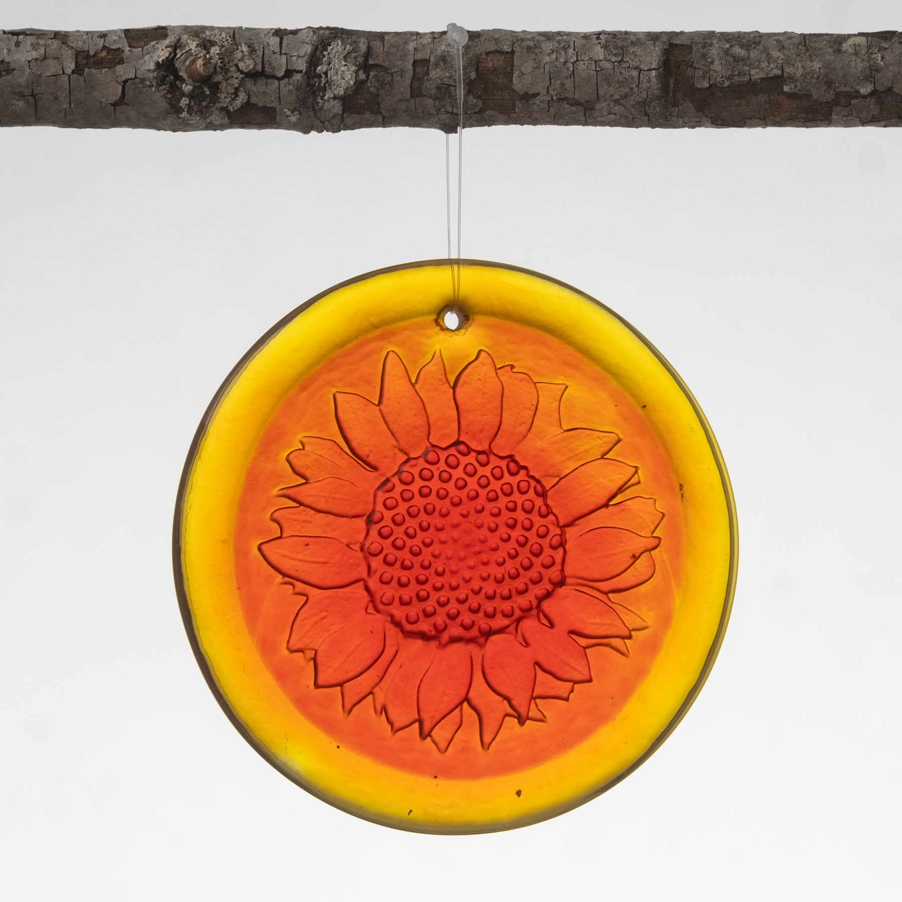 4" 'Sunflower' Suncatcher - Tangerine