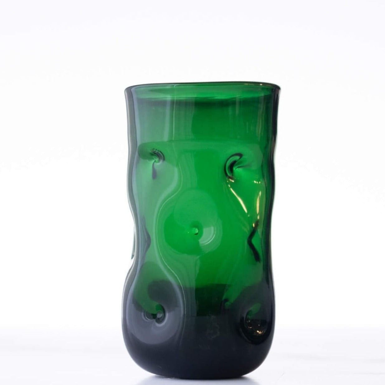 Malachite Large Dimple Glass