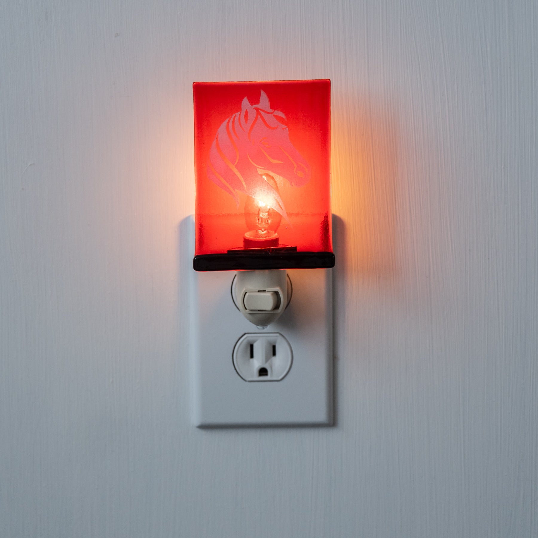 Etched Glass Nightlight - Horse