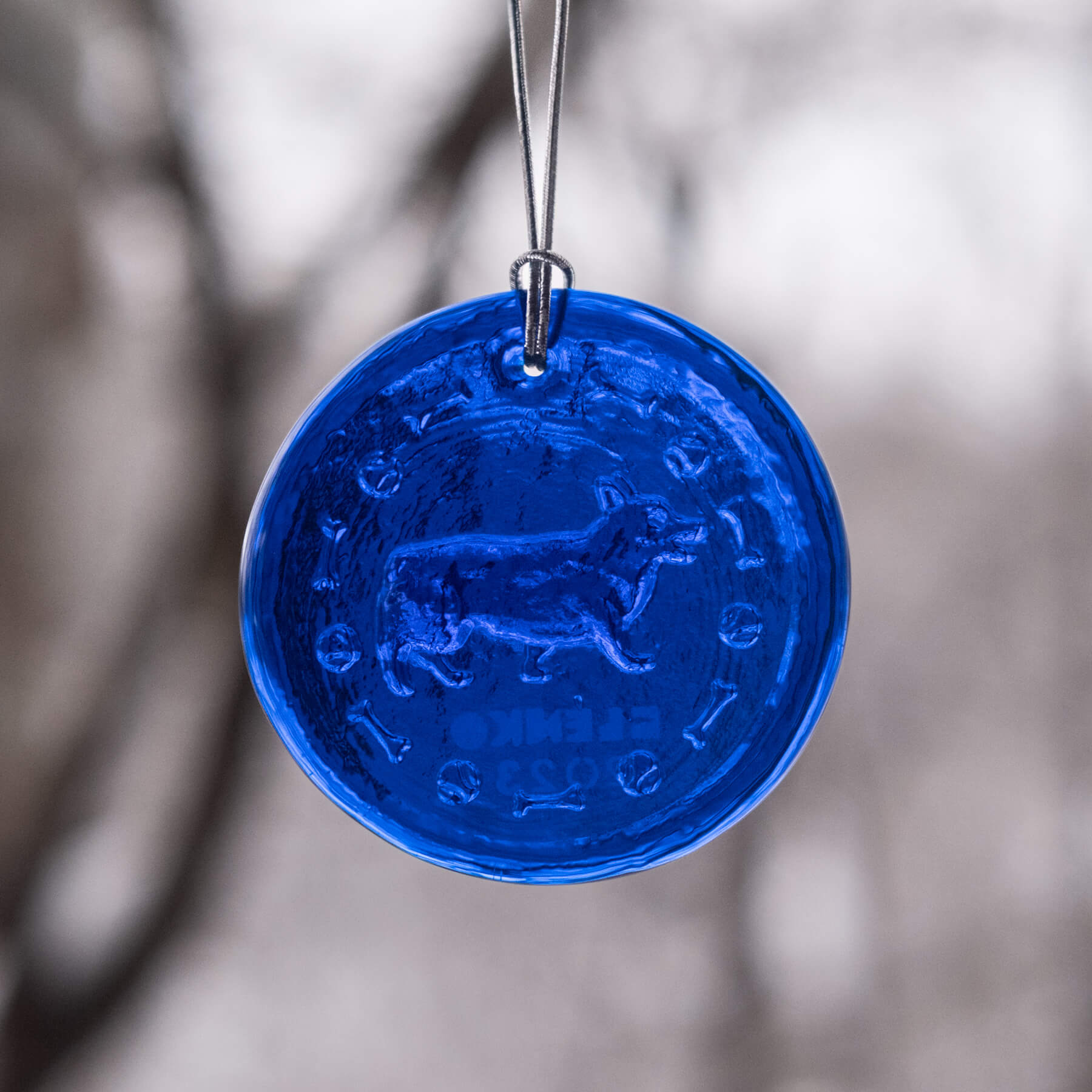 Corgi Suncatcher - Cobalt - Second