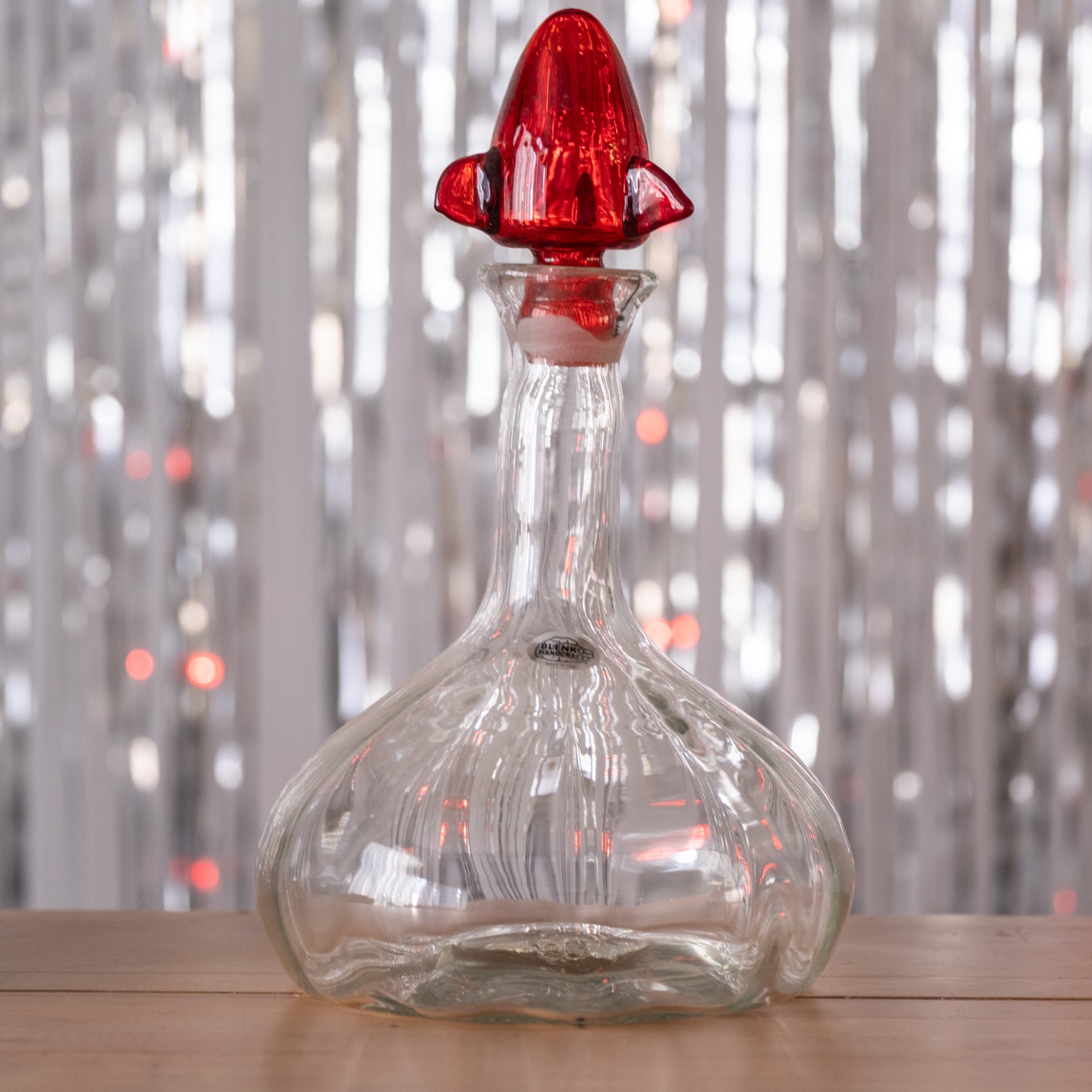 Lift Off Decanter - Crystal With Ruby Stopper - Second