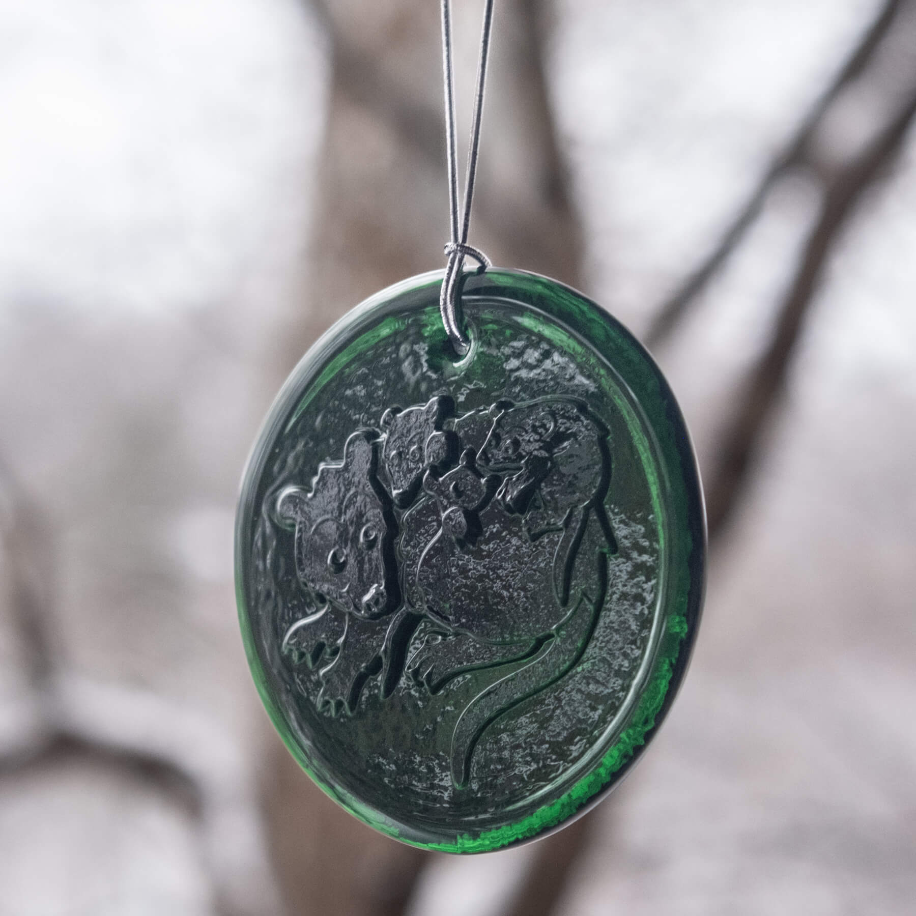 Possum Suncatcher - Malachite - Second