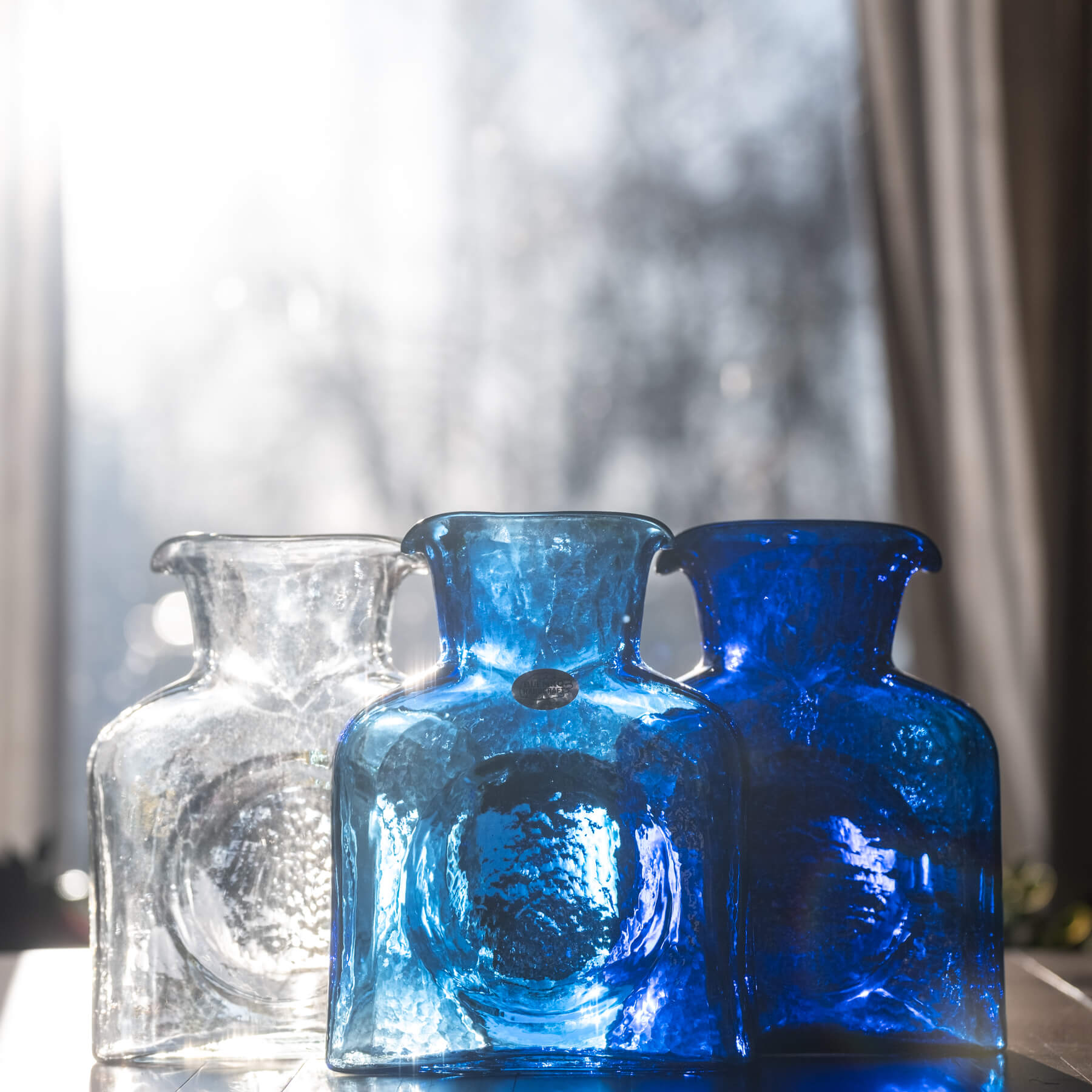 384 Water Bottle - Azure | Blenko Glass Company
