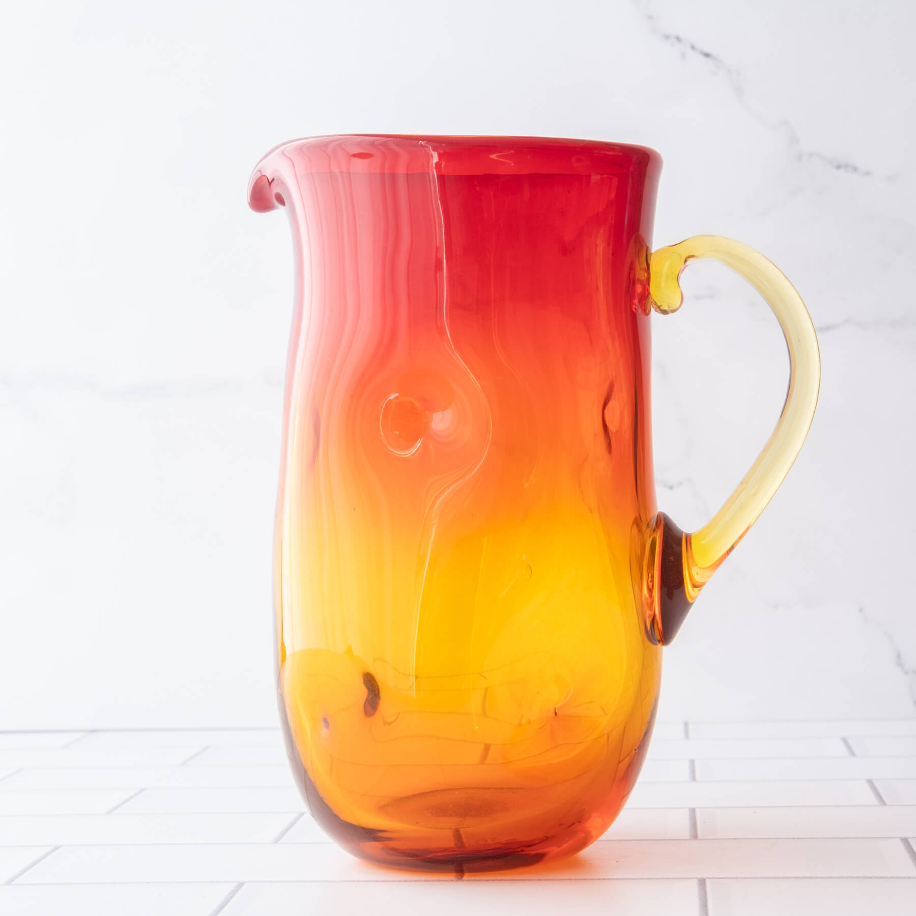 Tangerine Dimple Pitcher