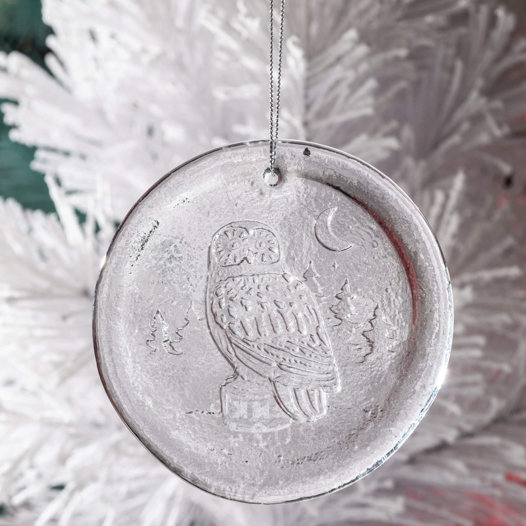 Snow Owl Suncatcher 