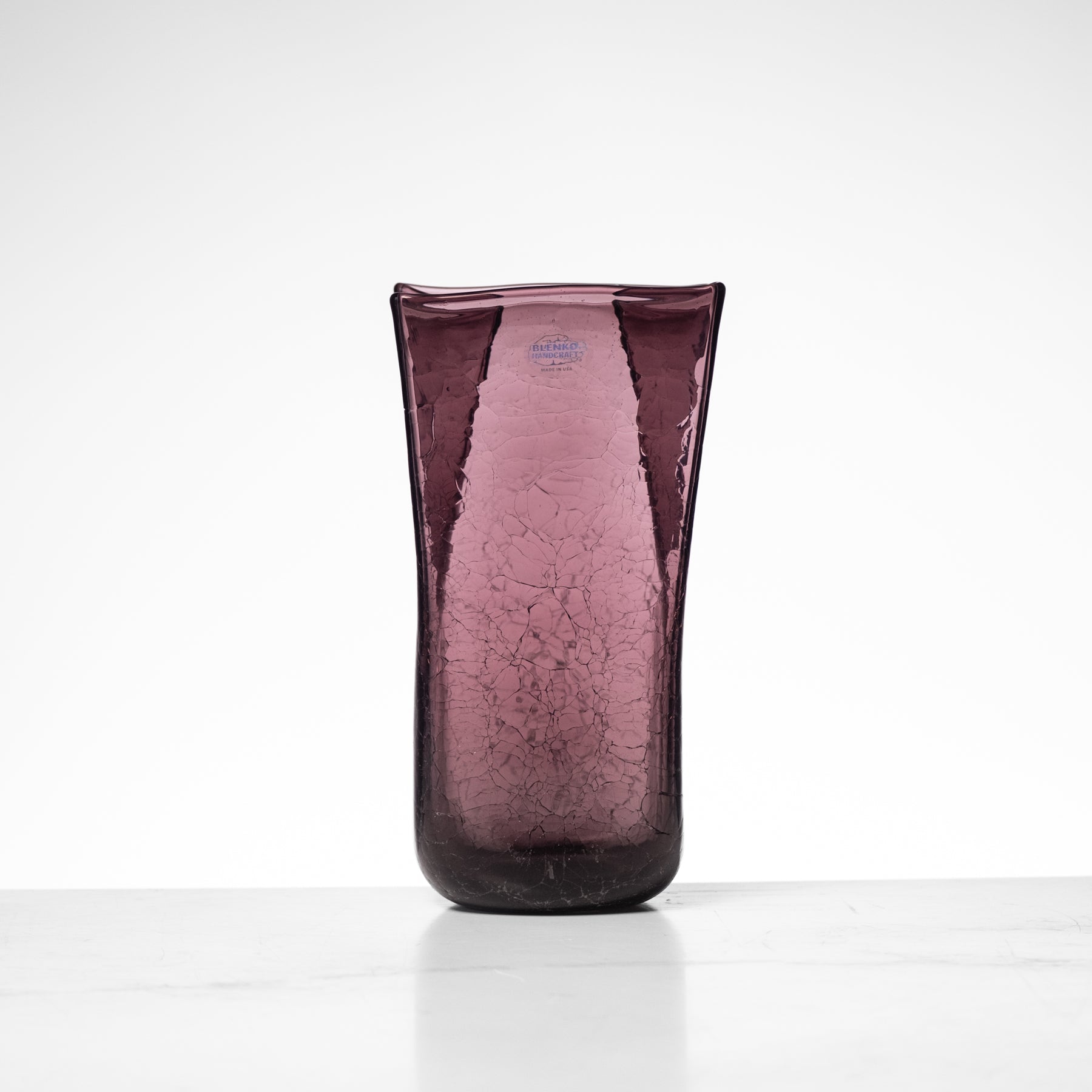 8813SC Crackled Small Paper Bag Vase - Fig