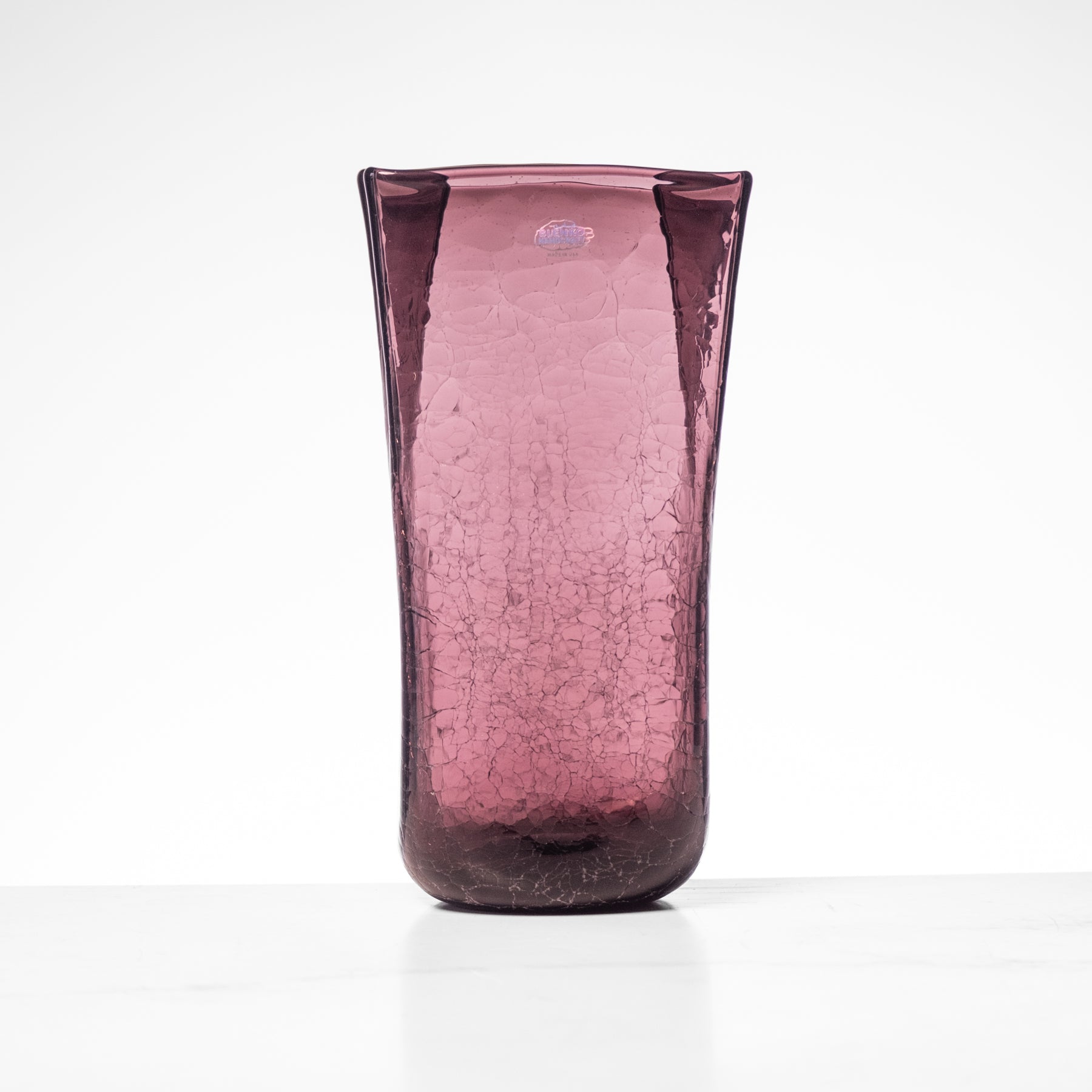 8813MC Crackled Medium Paper Bag Vase - Fig