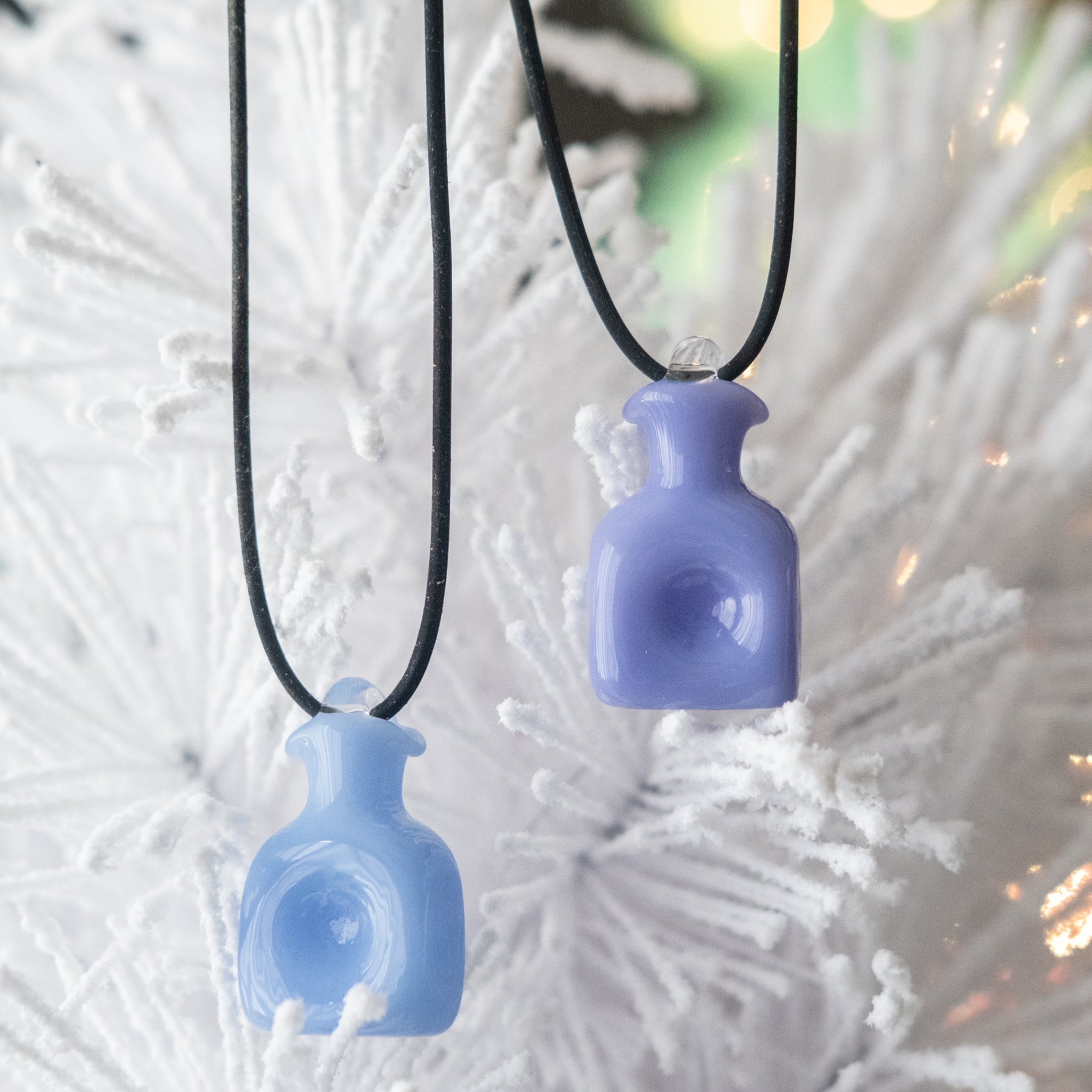 384 Water Bottle Necklace - Opaque Purple