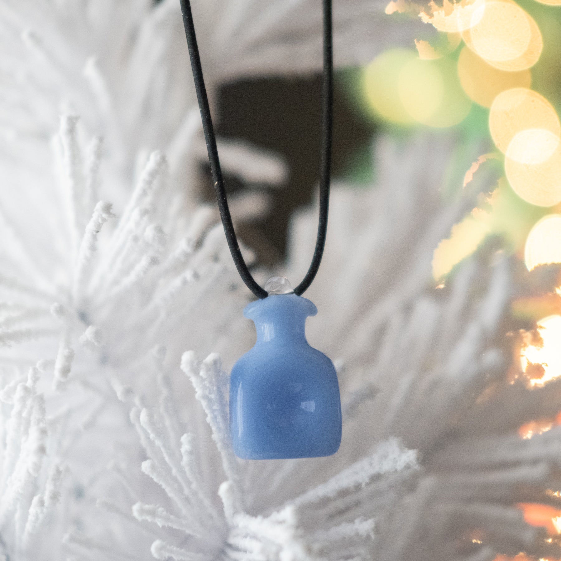 384 Water Bottle Necklace - Opaque Periwinkle