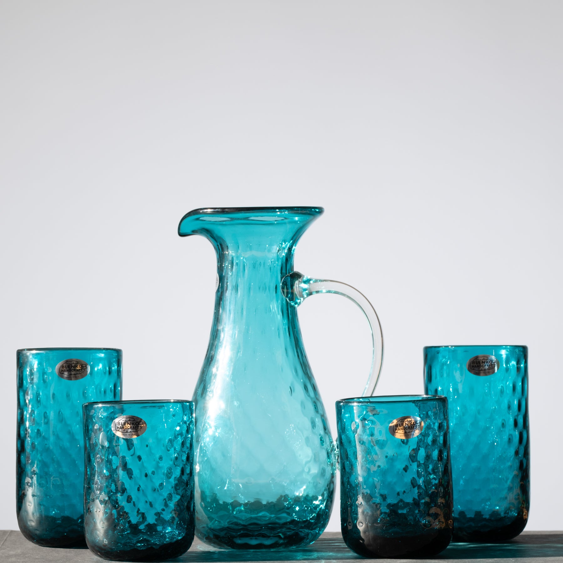 2511D Diamond Optic Drinkware Set - Cerulean