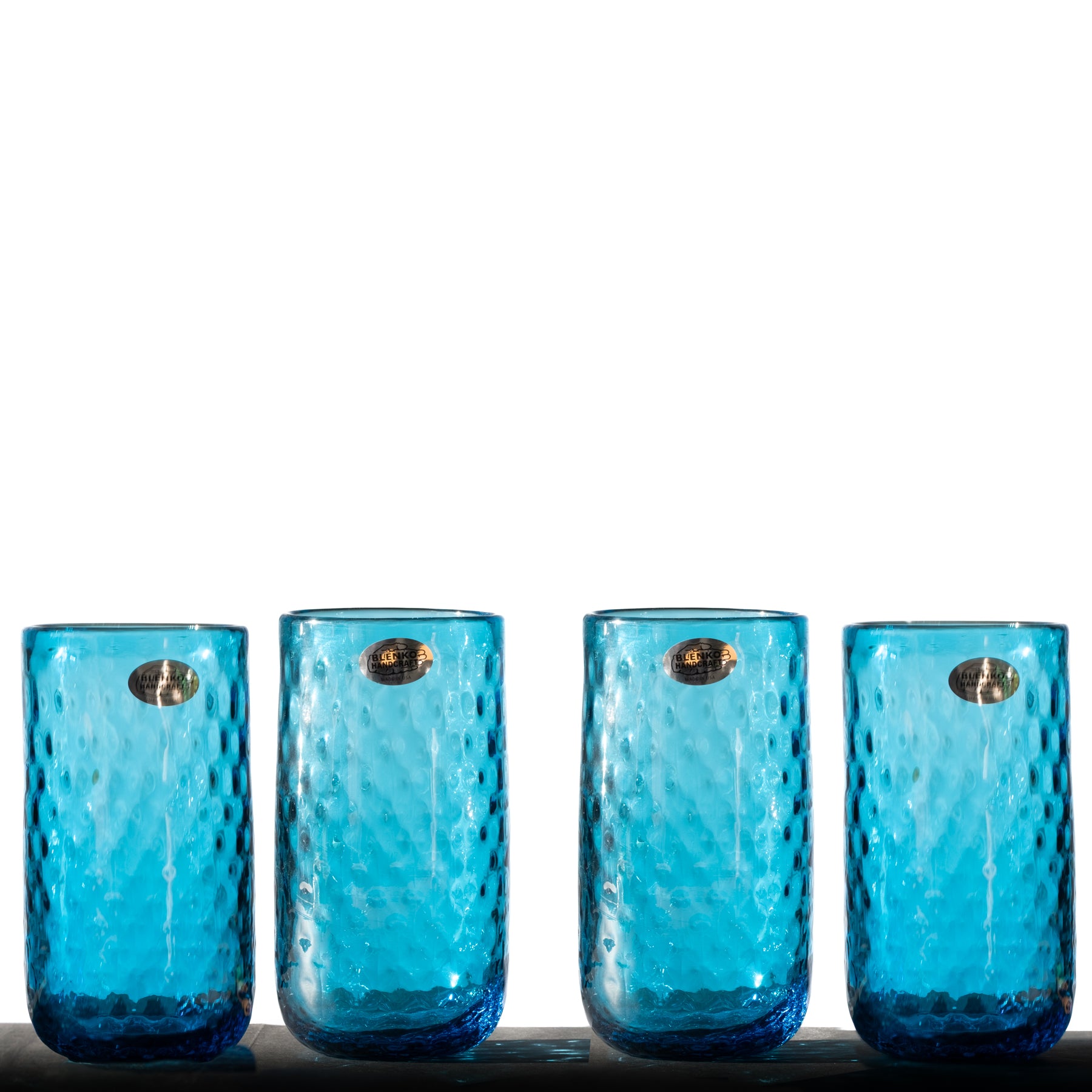 2510L Large Diamond Optic Tumbler Set - Turquoise