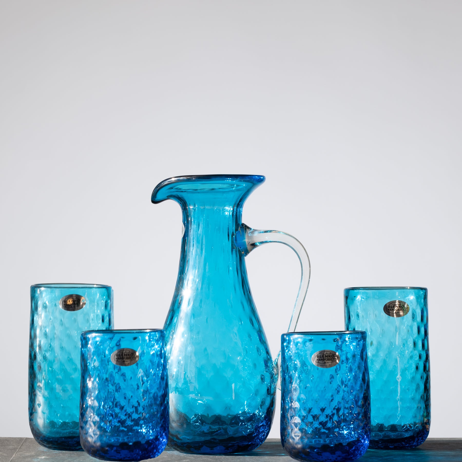 Turquoise Diamond Optic Drinkware