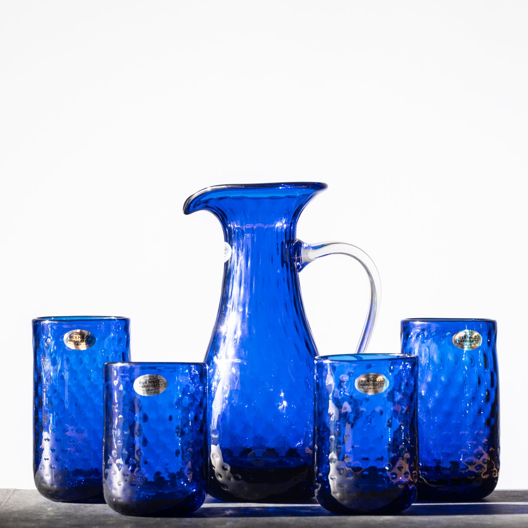 2511D Diamond Optic Drinkware Set - Cobalt