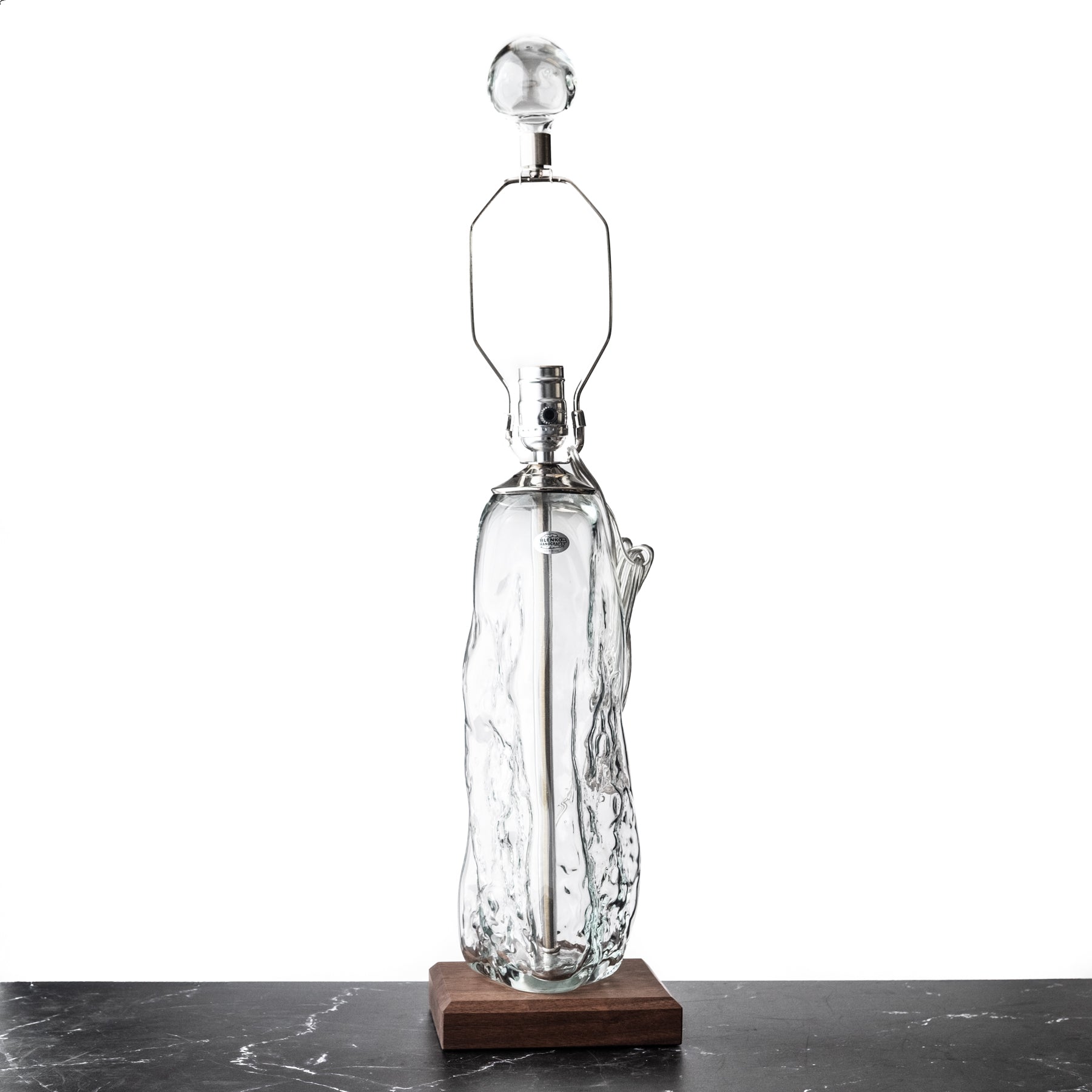 Moonscape Lamp - Crystal With Crystal Luna Finial