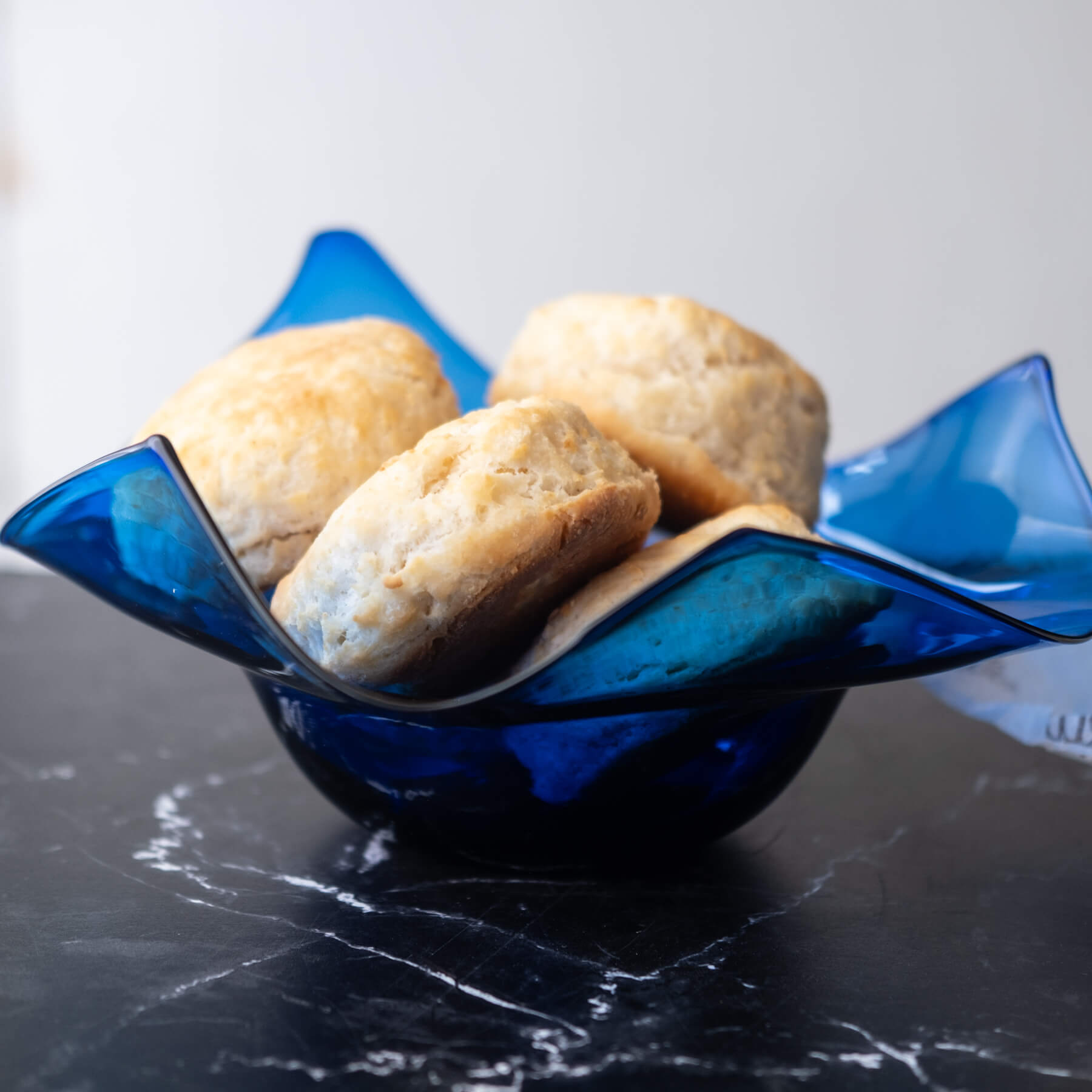 Cobalt Biscuit Bowl