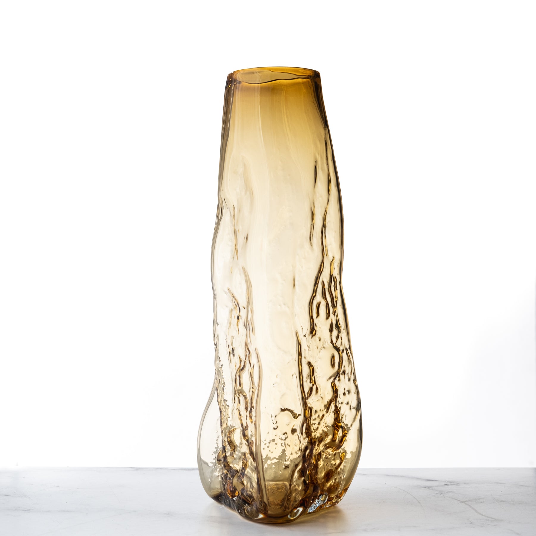 Don Shepherd Glass America Moonscape Vase - Hay