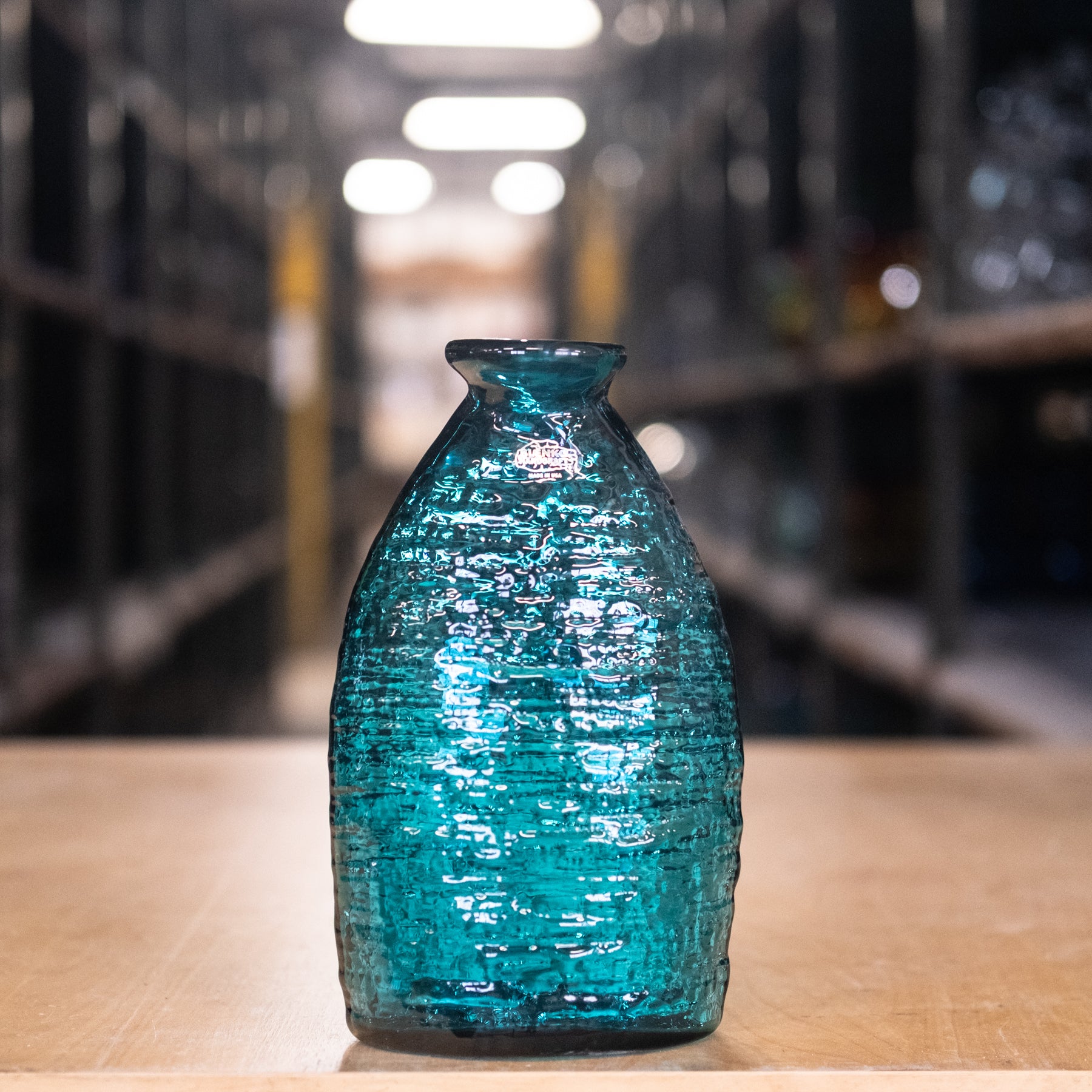 2135L Large Strata Vase - Cerulean - Second