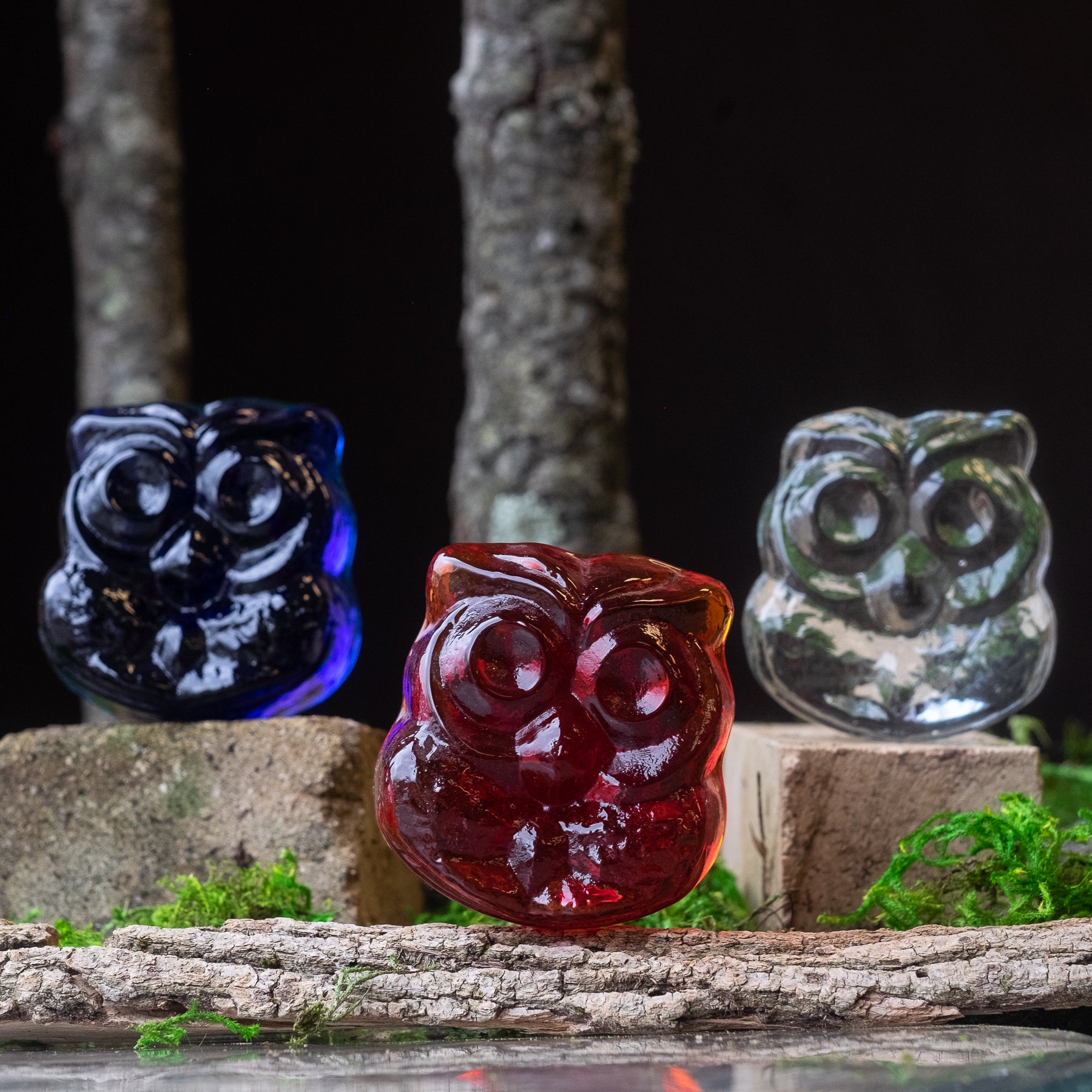 Product photo for Blenko 6402P Owl Critter