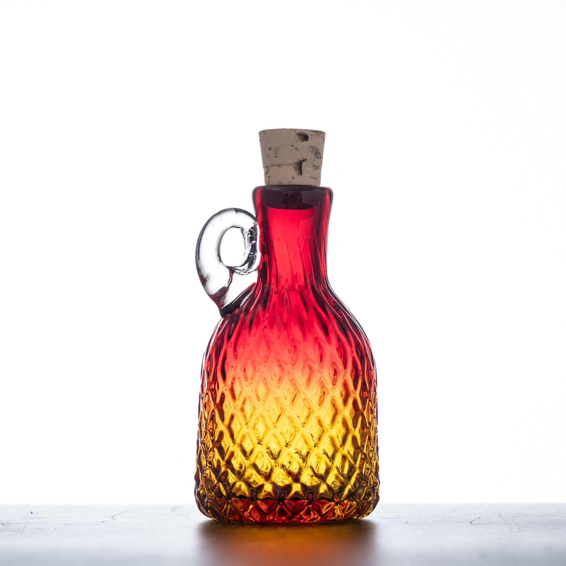 3115SD Small Diamond Optic Moonshine Jug - Tangerine