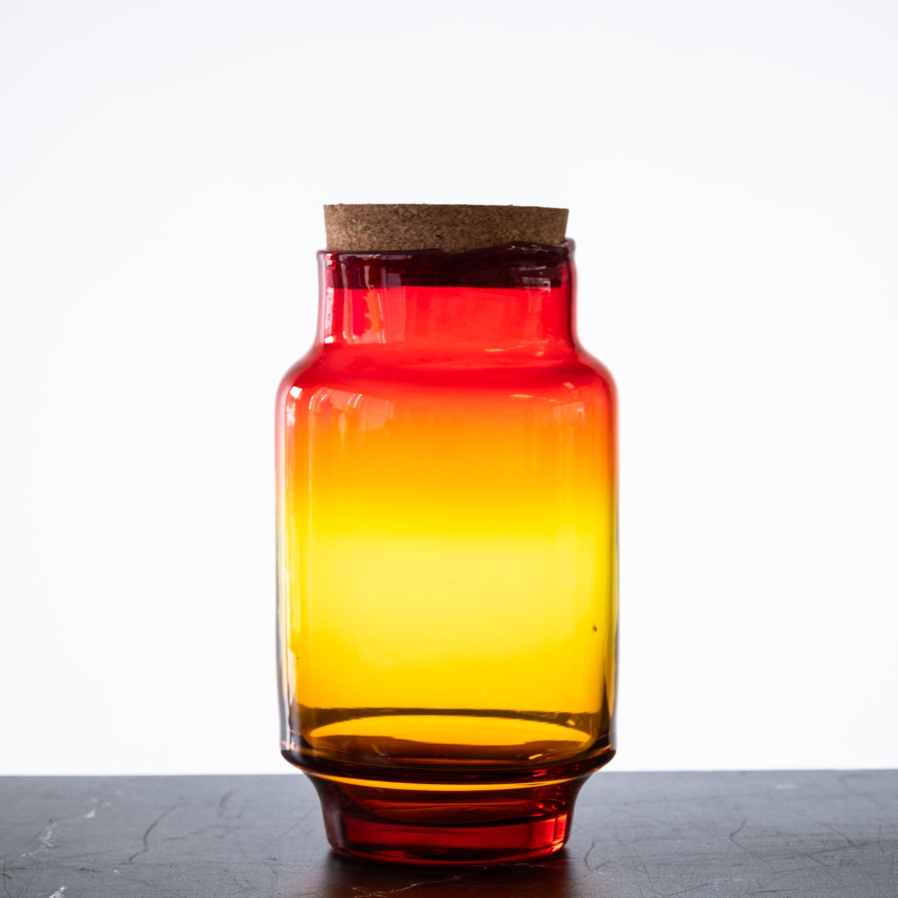 2023L Large Cork Canister - Tangerine.