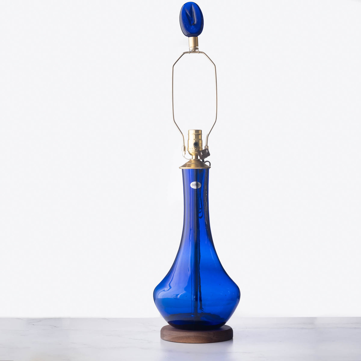 2425L Goose Lamp - Cobalt – Blenko Glass Company