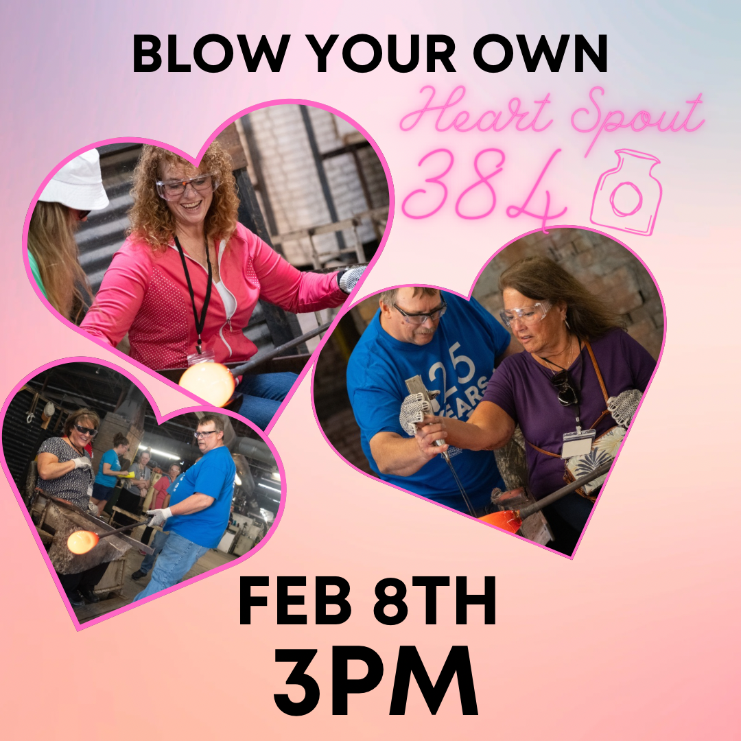 Blow Your Own Heart Spout Water Bottle Experience 2/8/2025 at 3pm