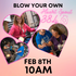 Blow Your Own Heart Spout Water Bottle Experience 2/8/2025 at 10am.