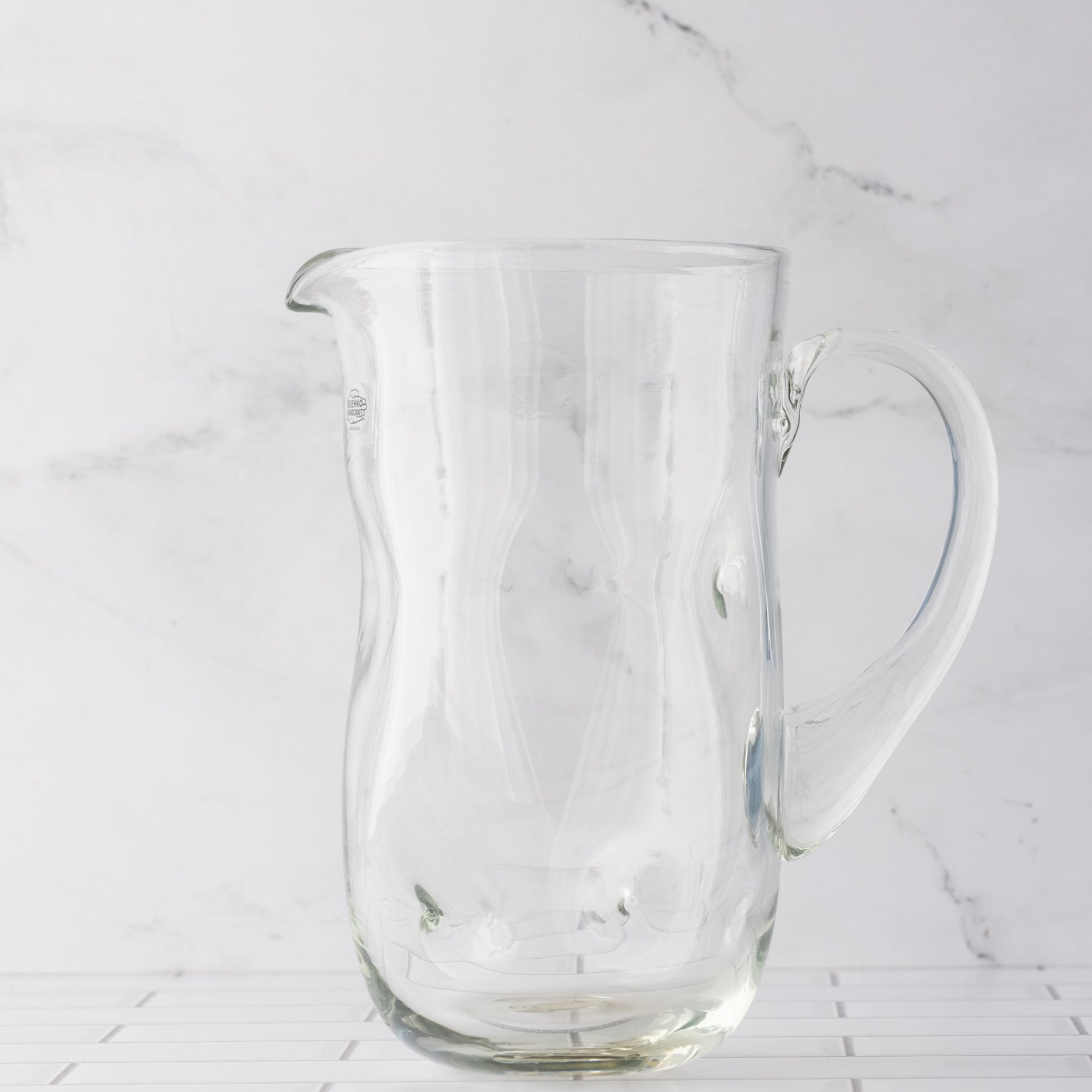 7018 Dimple Pitcher - Crystal