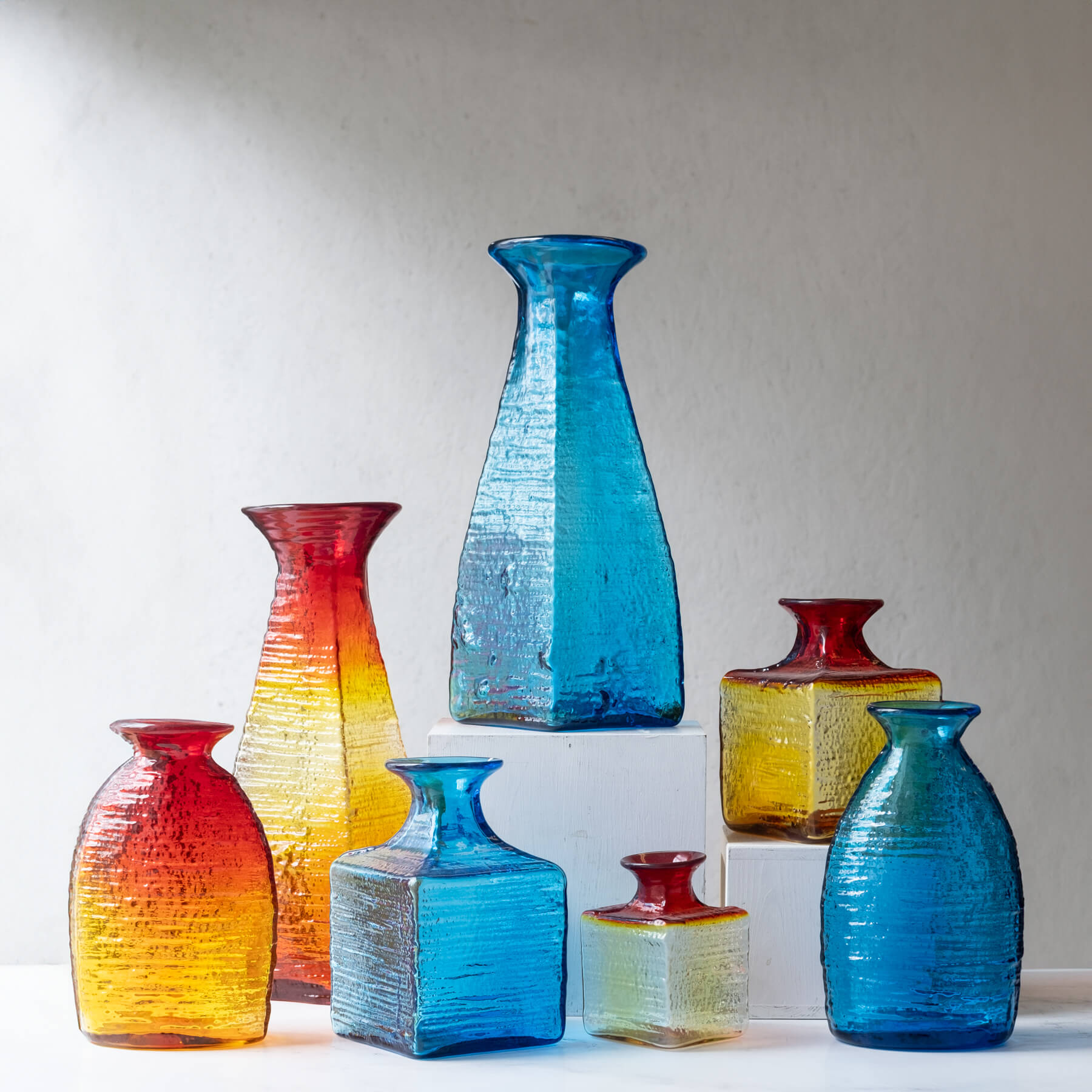 2134 Strata Vase - Turquoise