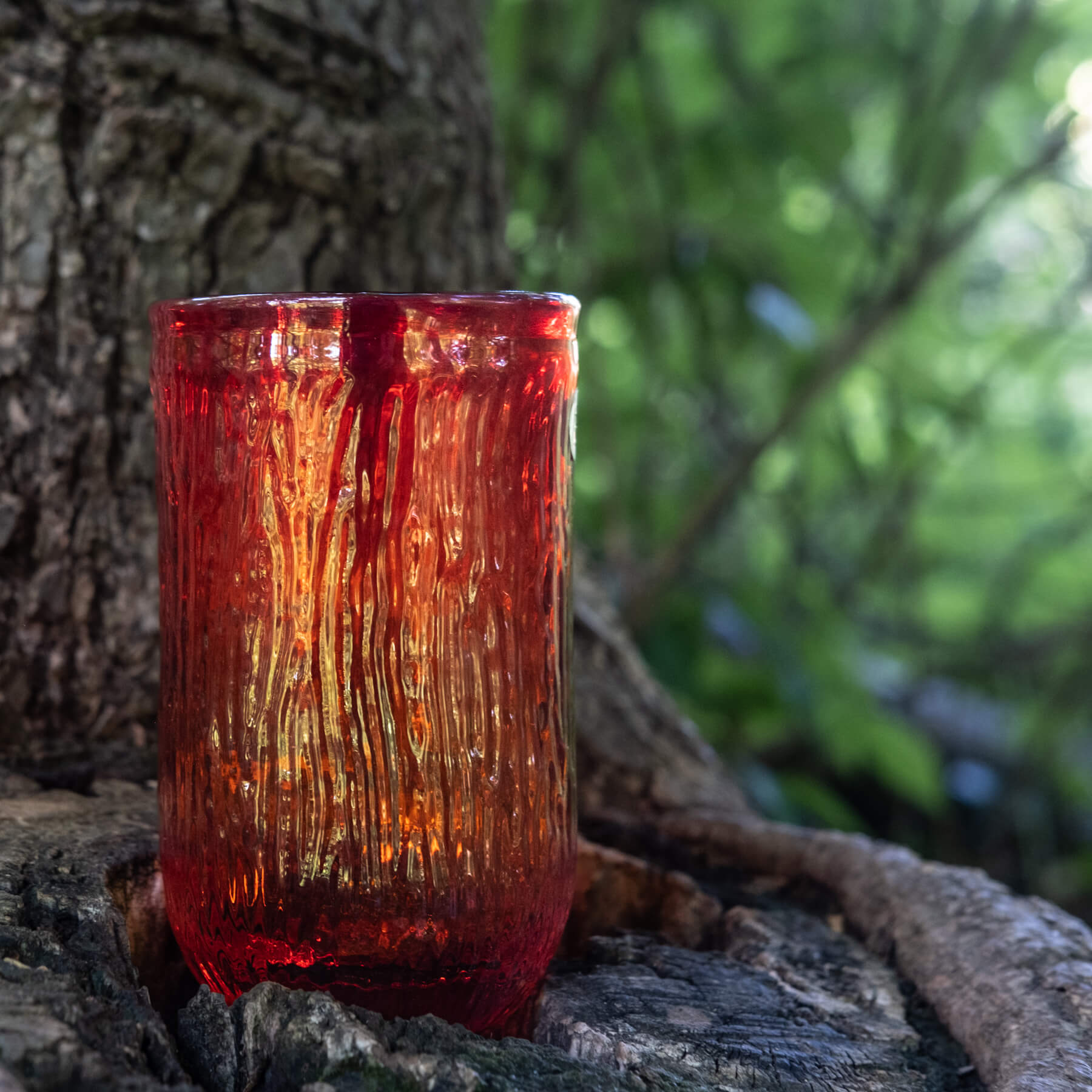 1623 Tree Bark Tumbler - Tangerine
