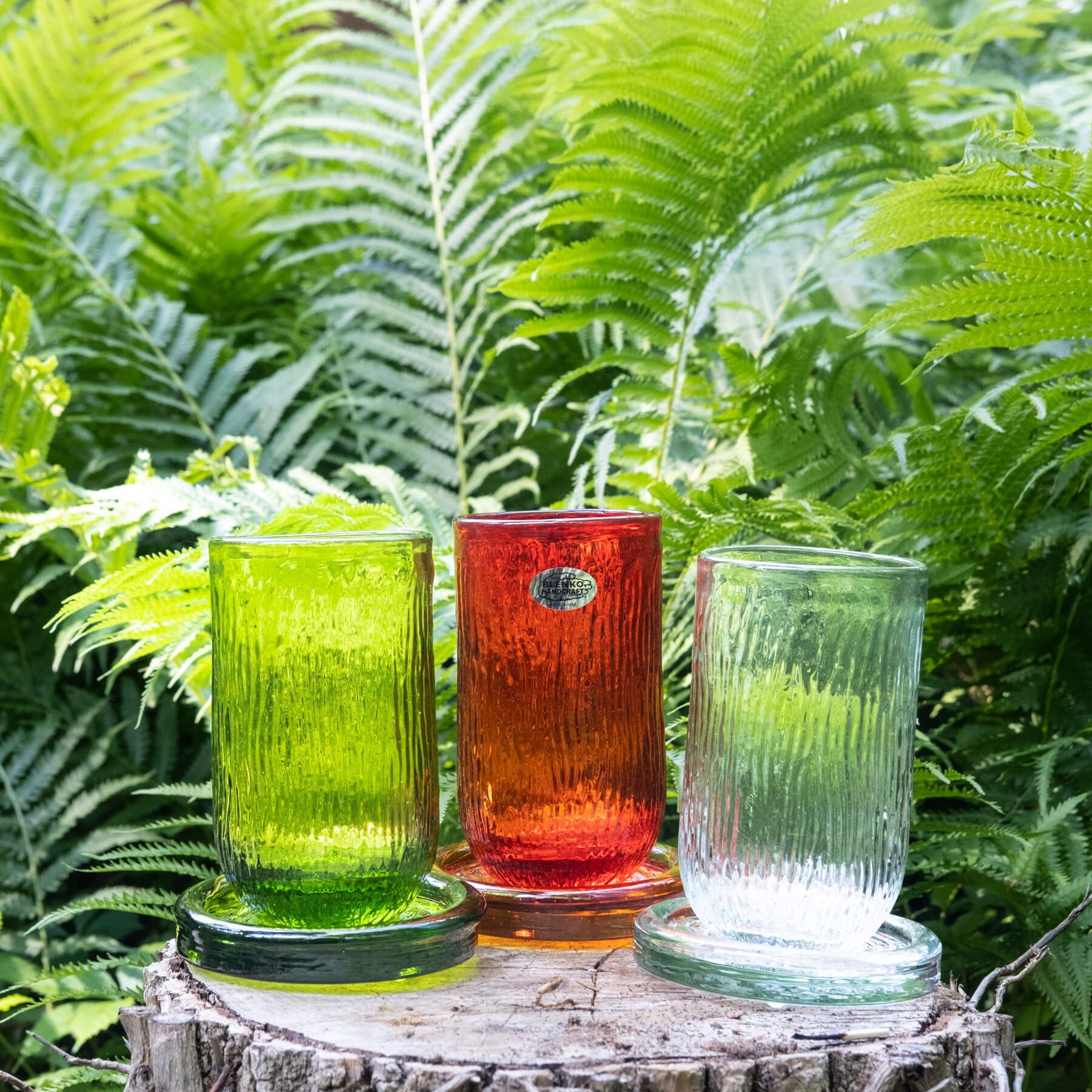1623 Tree Bark Tumbler - Crystal
