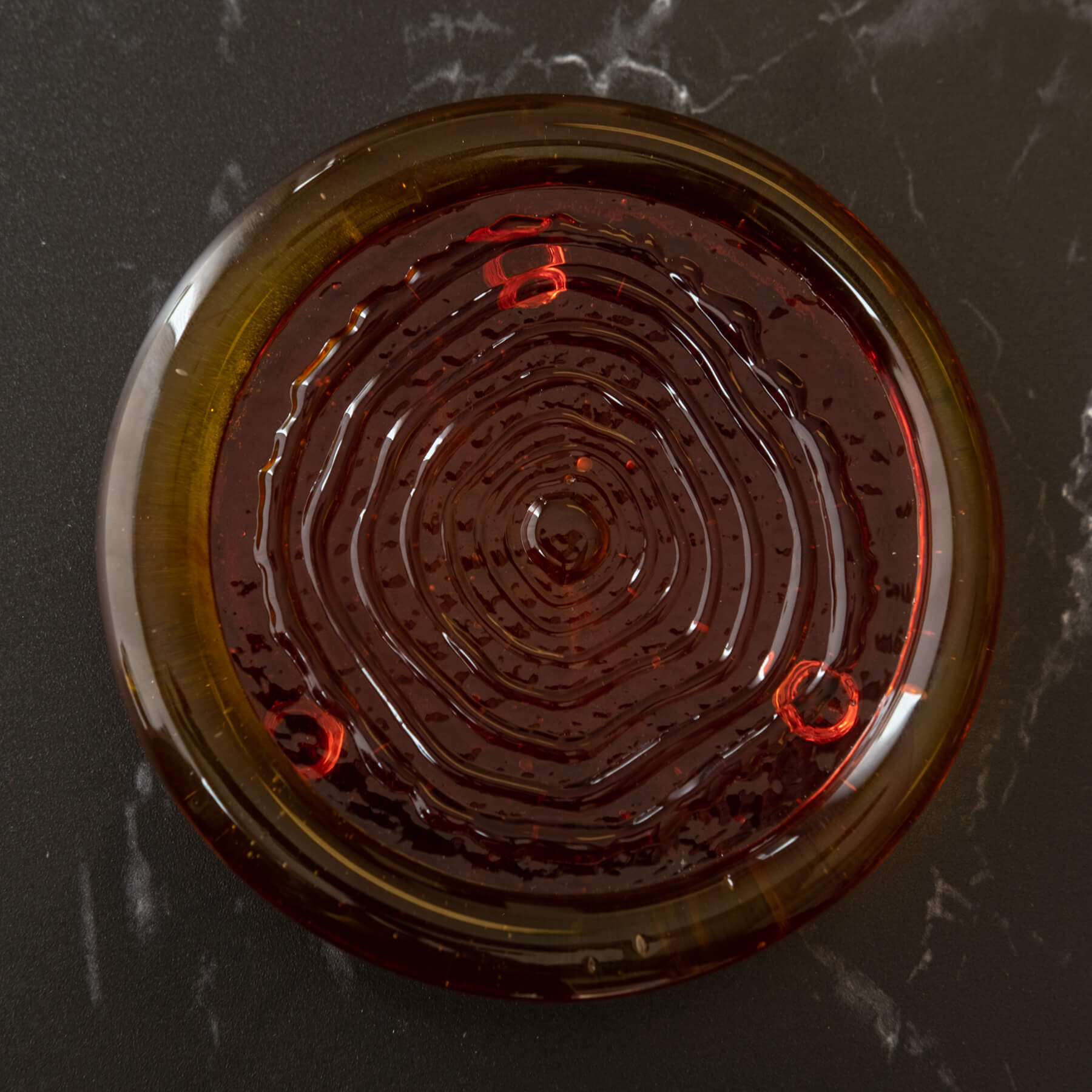 1523 Tree Ring Coaster - Tangerine