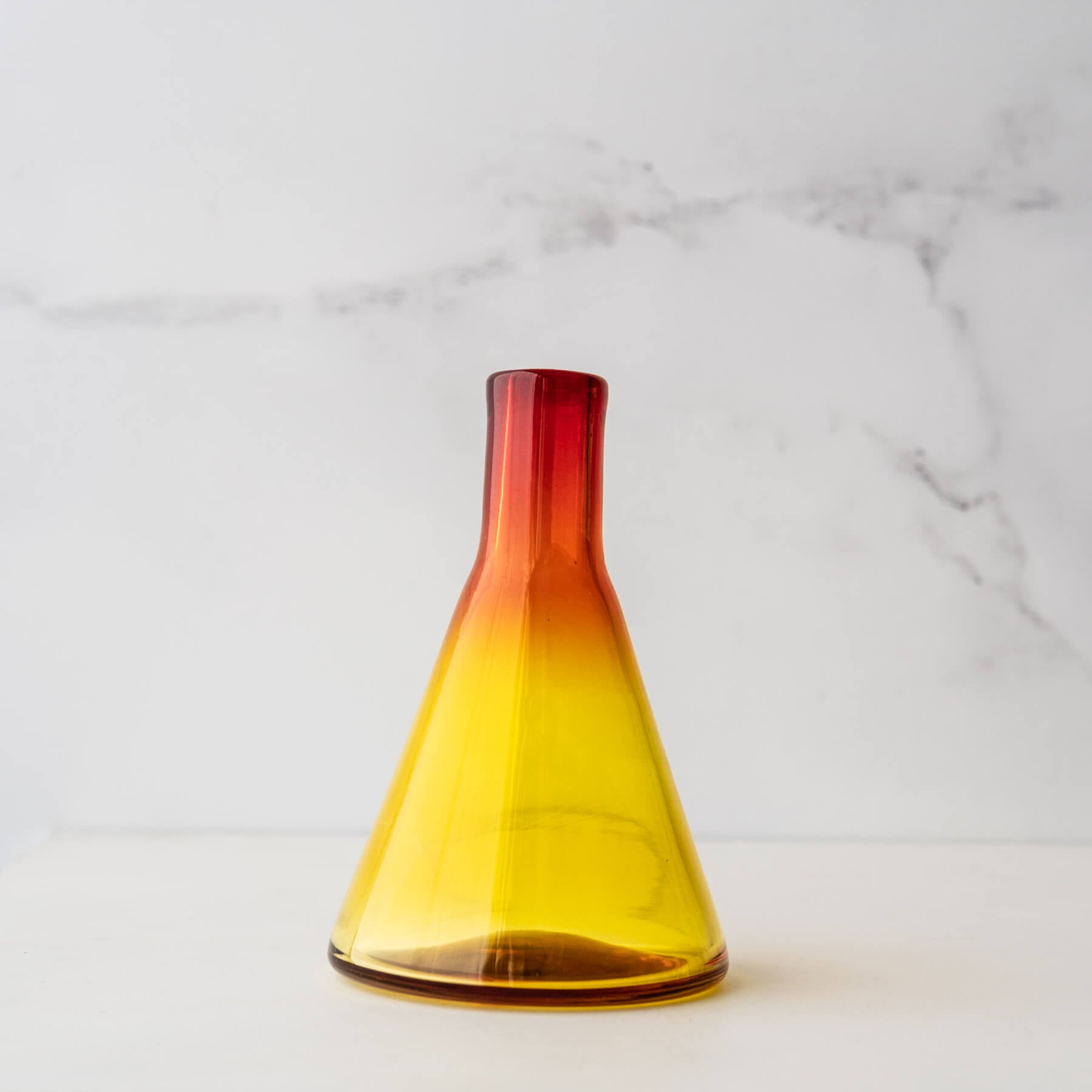 Tangerine Beaker Bud Vase