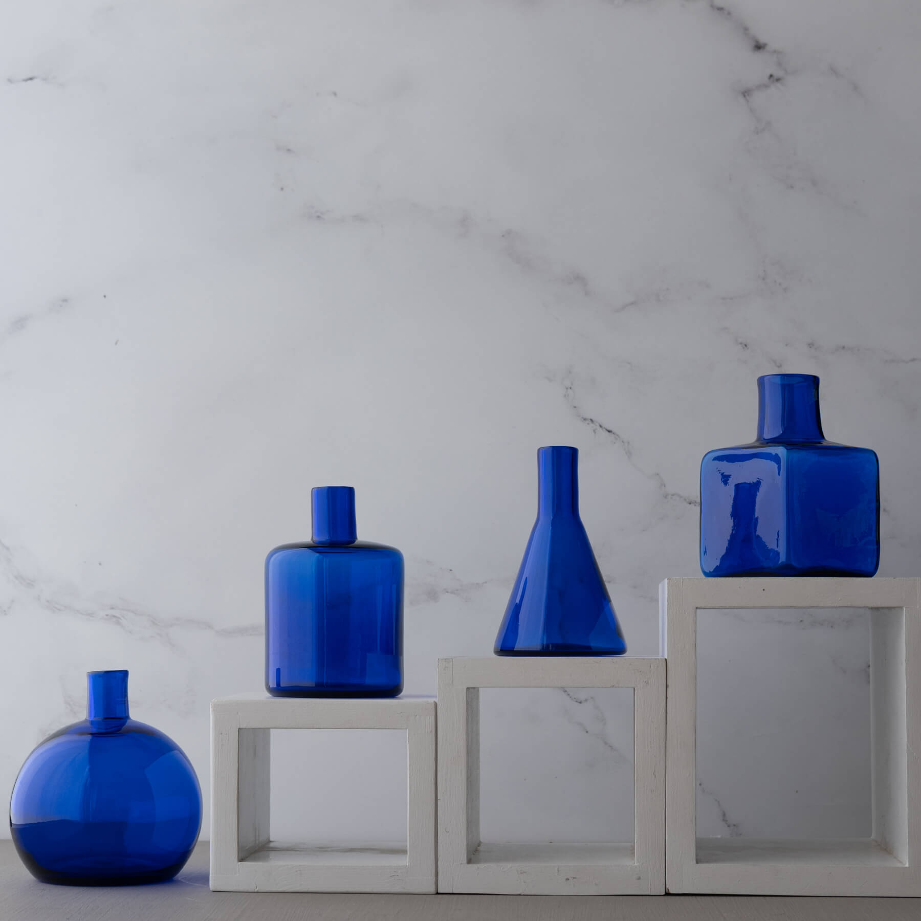 Cobalt Bud Vase Grouping