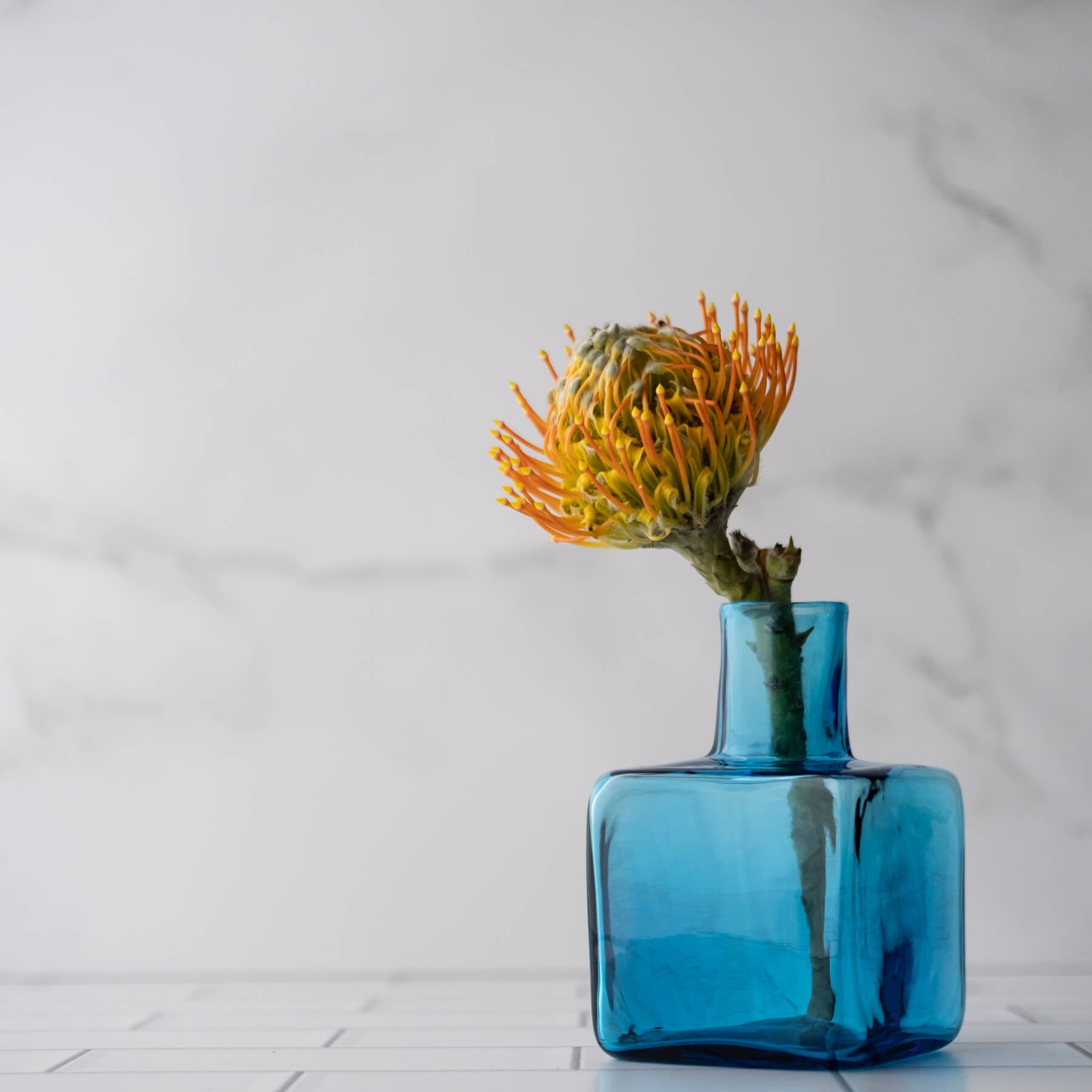 Turquoise Block Bud Vase