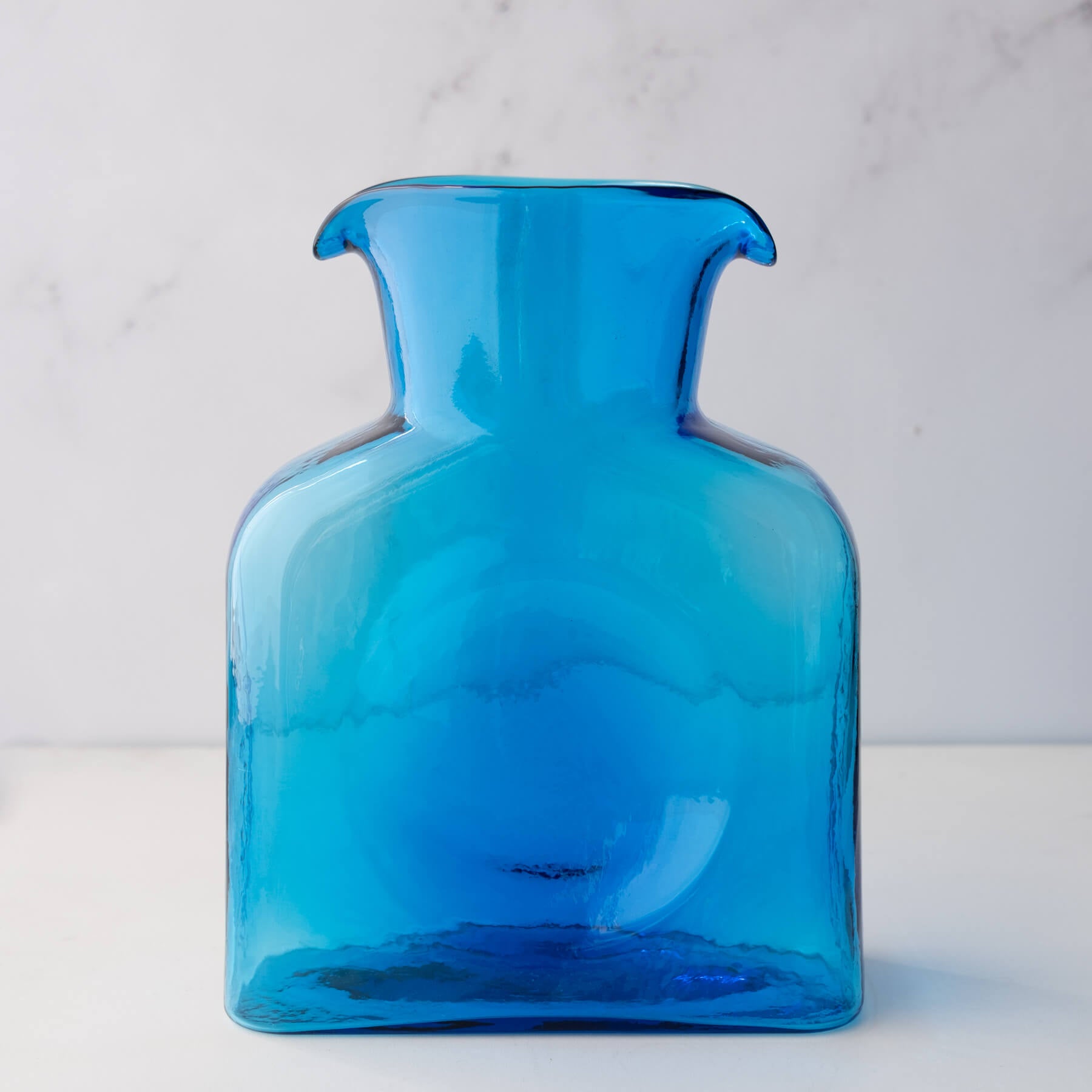 Blenko 384 Water Bottle Glass Ice Blue Vase