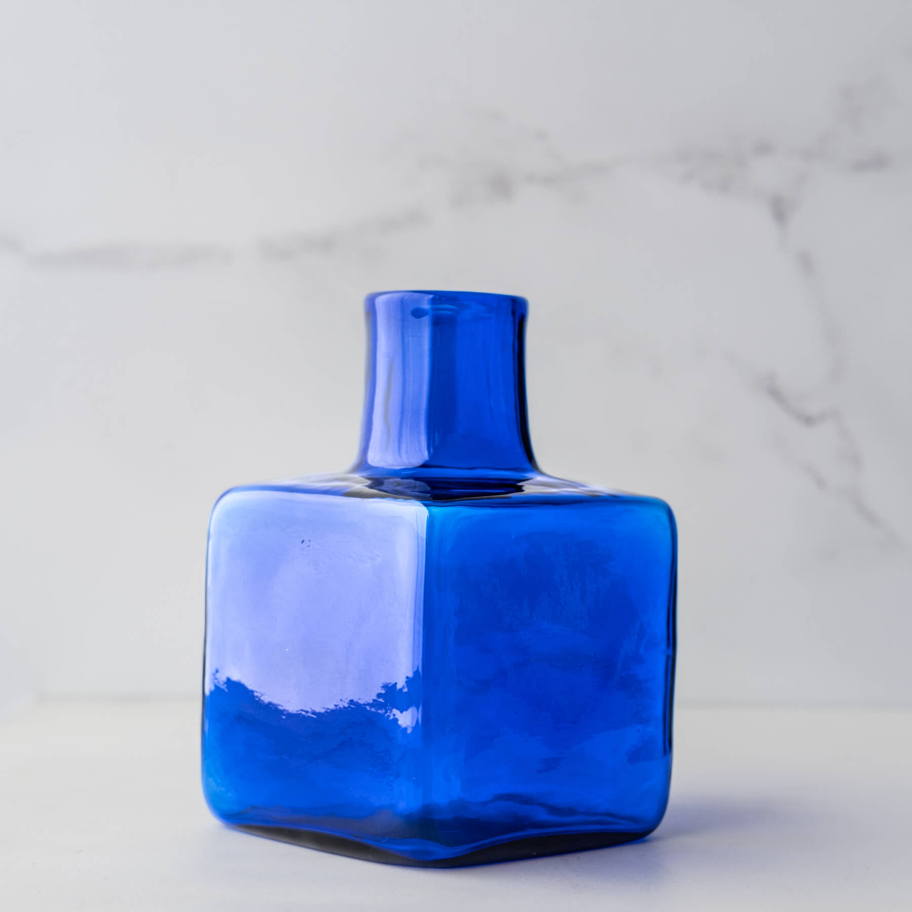 Cobalt Block Bud Vase